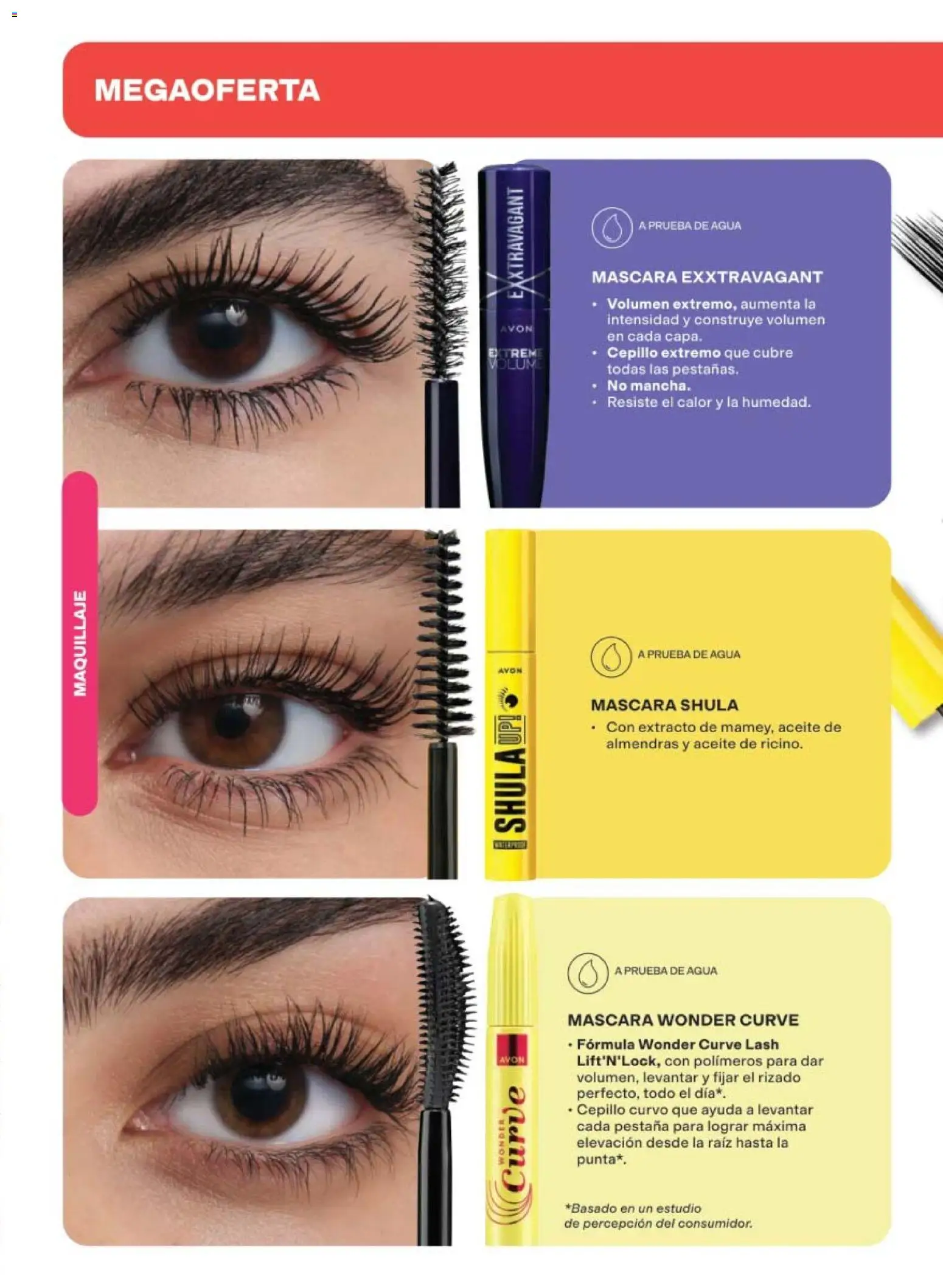 Nuevas ofertas de AVON válidas en toda la República Mexicana desde el 10/07/2026. ¡Encuentra las mejores ofertas en AVON campaña 11 2026! | Página: 19 | Productos: Cepillo, Máscara, Agua, Aceite