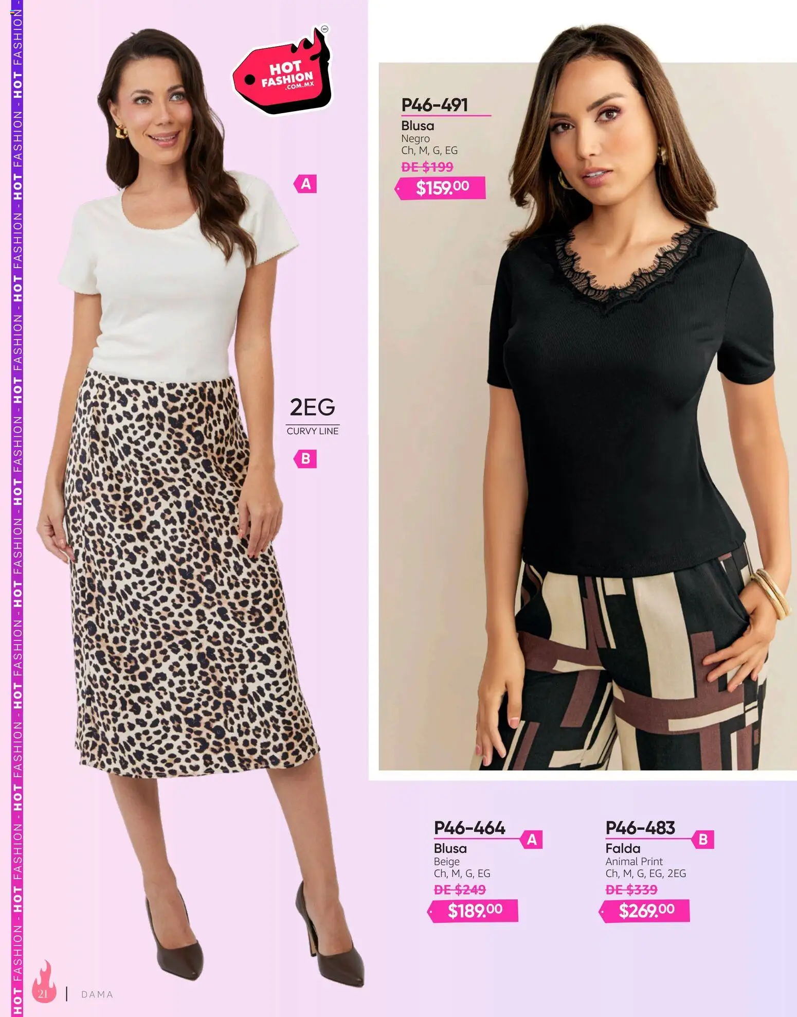 Nuevas ofertas de Cklass válidas en toda la República Mexicana desde el 03/08/2026. ¡Encuentra las mejores ofertas en Cklass catálogo Hot Fashion Calzado! | Página: 134 | Productos: Blusa, Falda