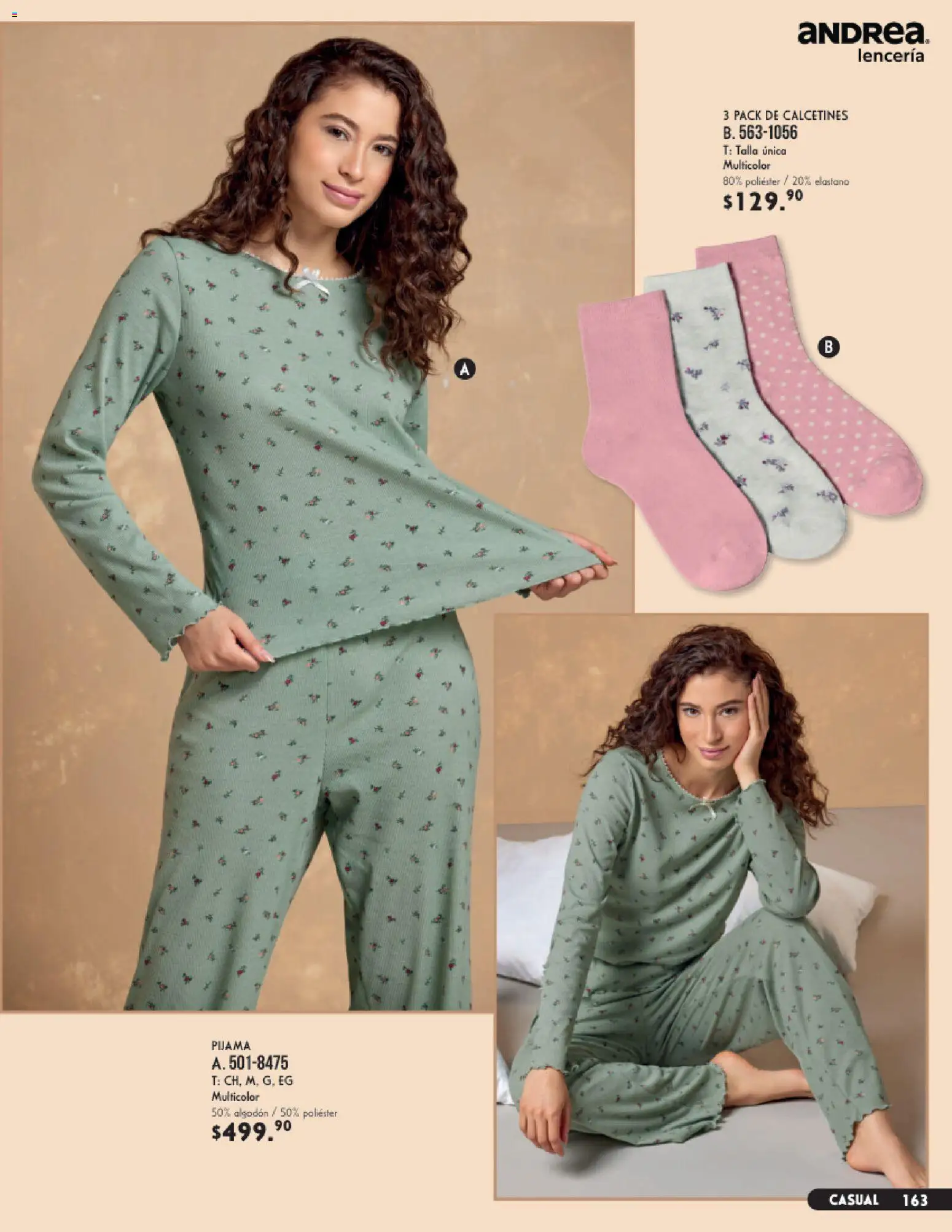 Nuevas ofertas de Andrea válidas en toda la República Mexicana desde el 23/08/2026. ¡Encuentra las mejores ofertas en Andrea catálogo Lencería & vestir interior! | Página: 23 | Productos: Pijama, Calcetines, Algodón, Lenceria
