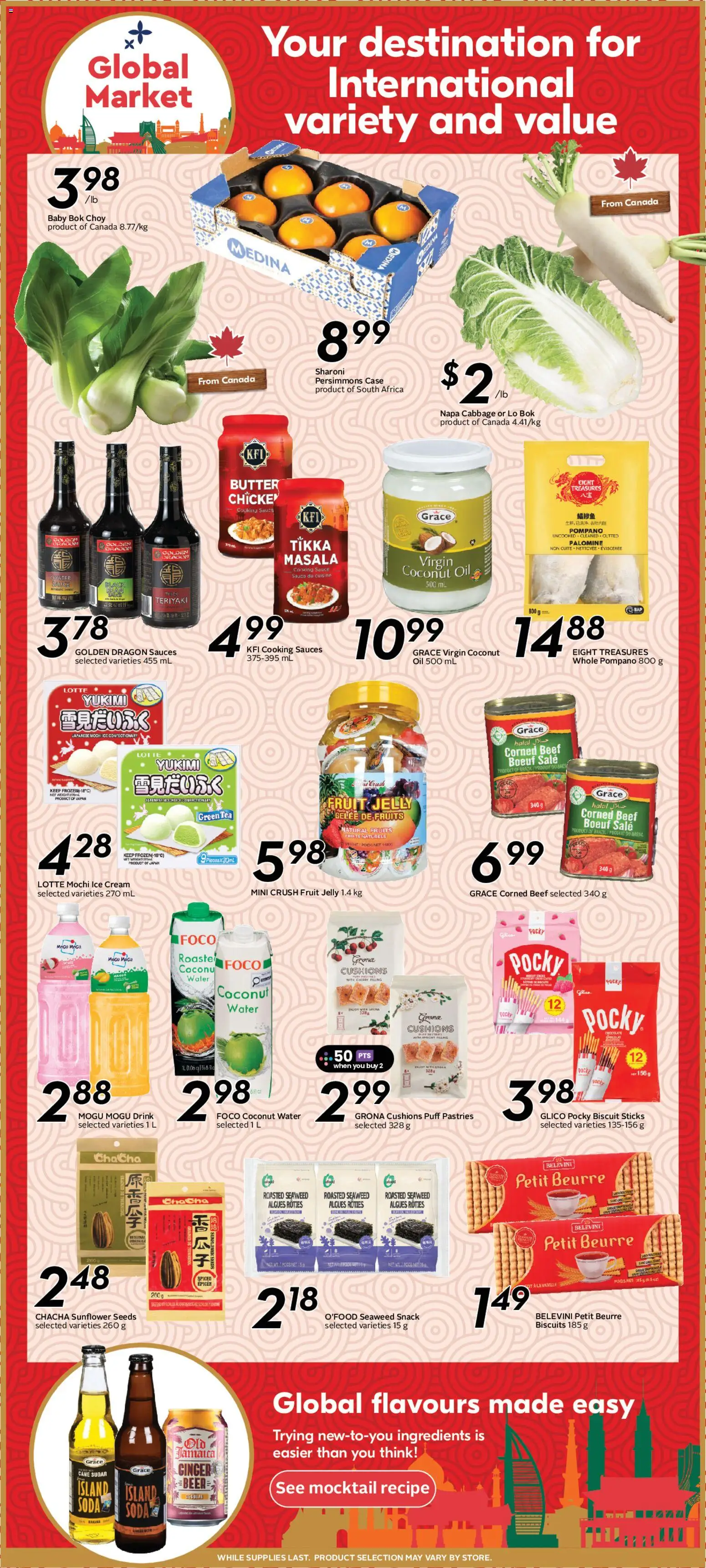 Sobeys flyer valid from Aug 20, 2026 | Page: 14 | Products: Sunflower seeds, Sugar, Ginger, Cane sugar