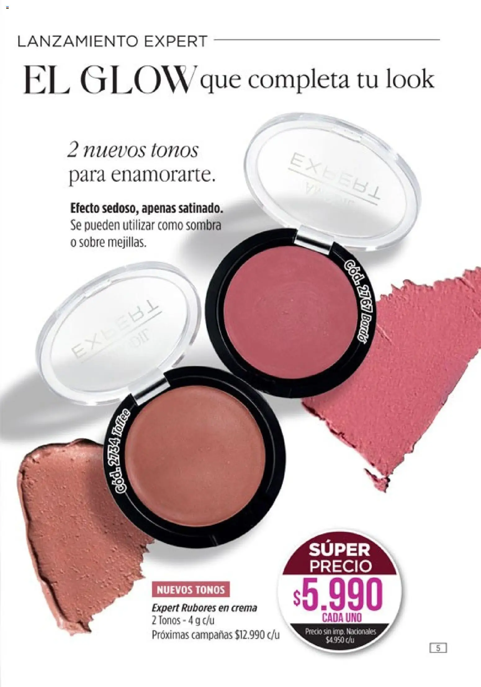 Catálogo Amodil Campaña 9 │ válido desde el 05.05.2026 | Página: 5 | Productos: Sobre, Sombra, Crema