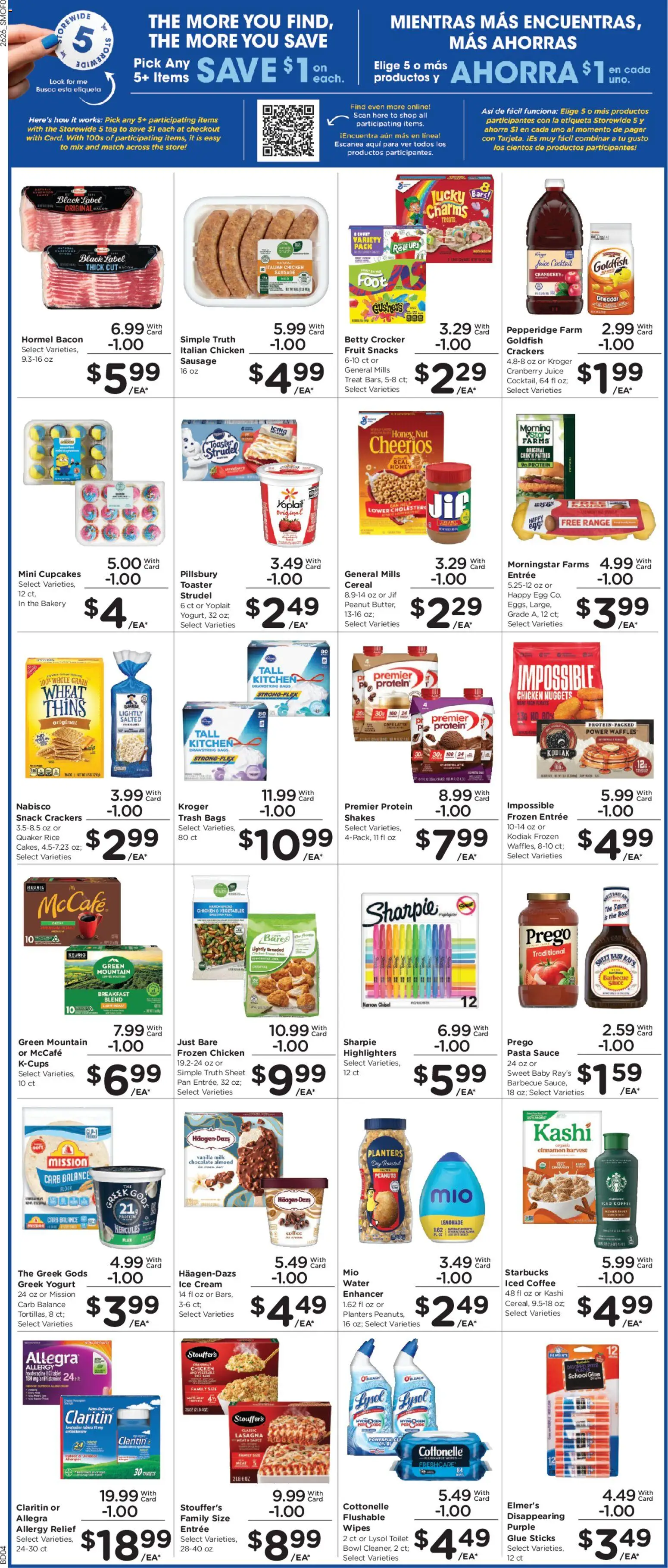 Smith's Weekly Ad - valid from 07/29/2026 | Page: 6 | Products: Bakery, Toaster, Rice, Sausage