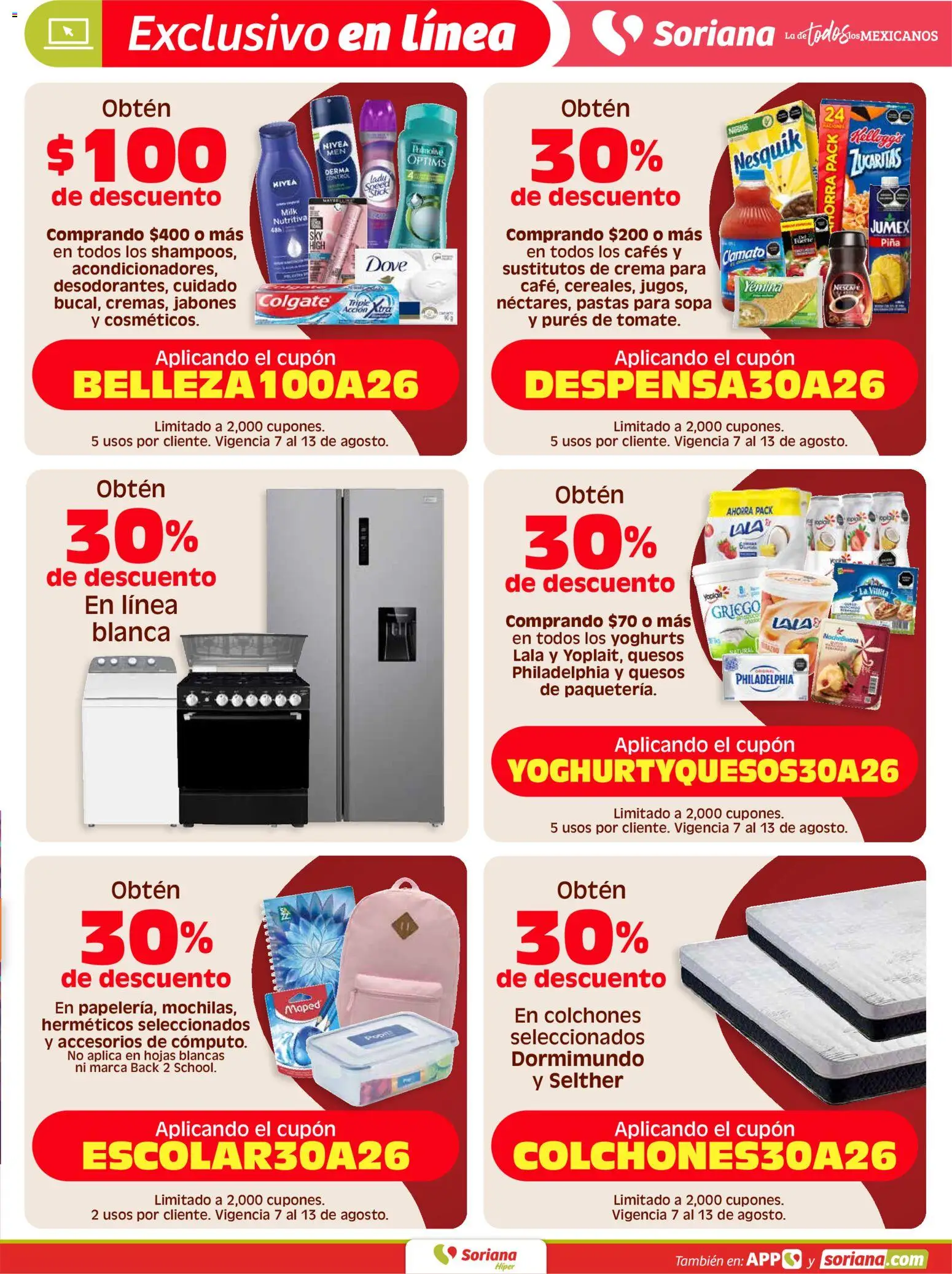 Nuevas ofertas de Soriana válidas en toda la República Mexicana desde el 07/08/2026. ¡Encuentra las mejores ofertas en Soriana Fin de Semana Híper: Saltillo y Torreón! | Página: 5 | Productos: Sopa, Crema, Piña
