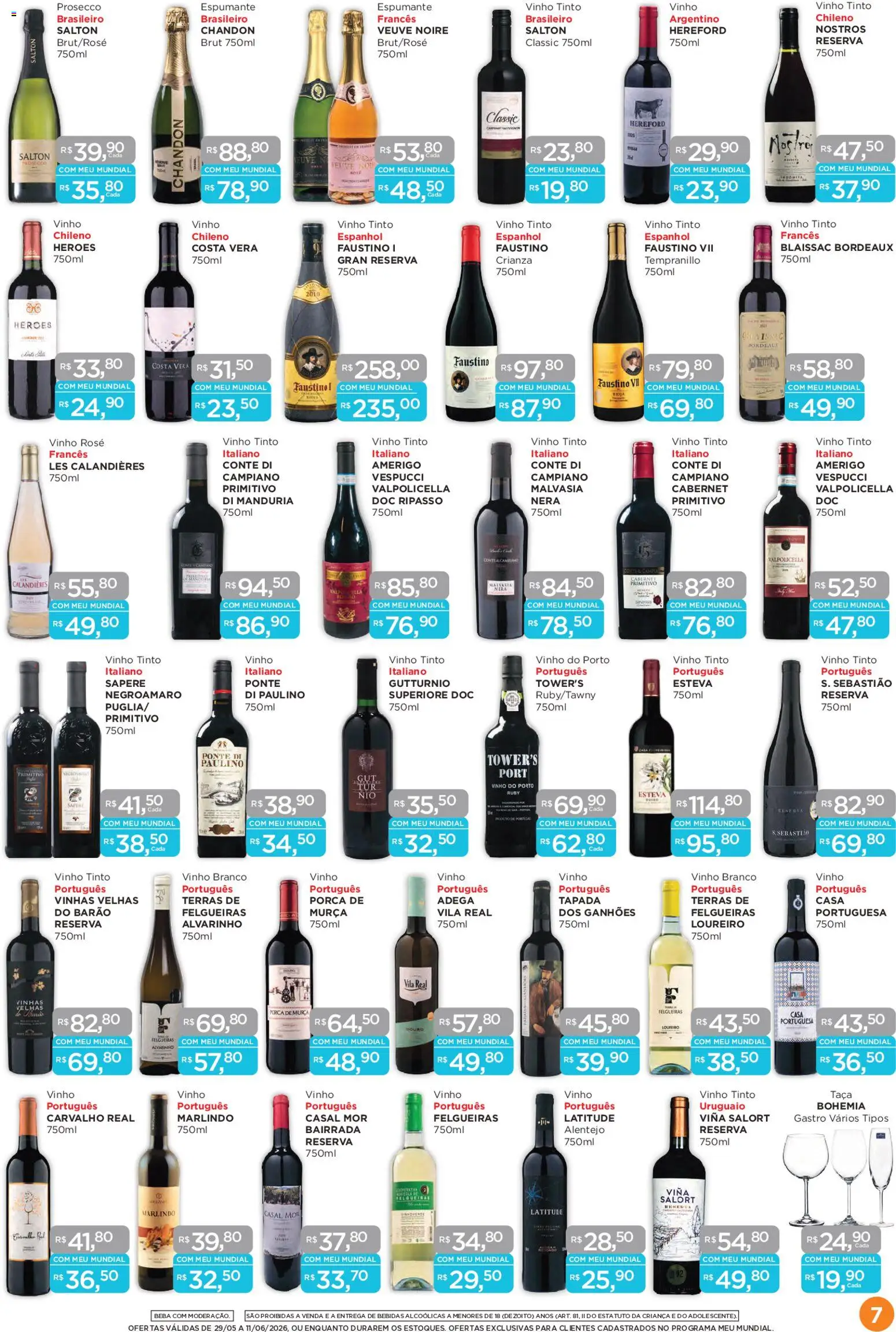 Mundial Folheto - válido de 29.05.2026 | Página: 7 | Produtos: Espumante, Vinho