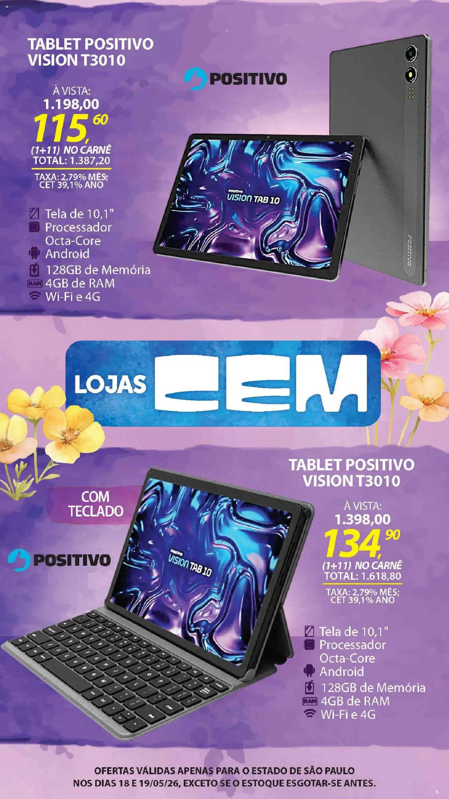 Lojas Cem - Ofertas atuais de 18/05/2026 ? Não perca as melhores promoções! | Brasil