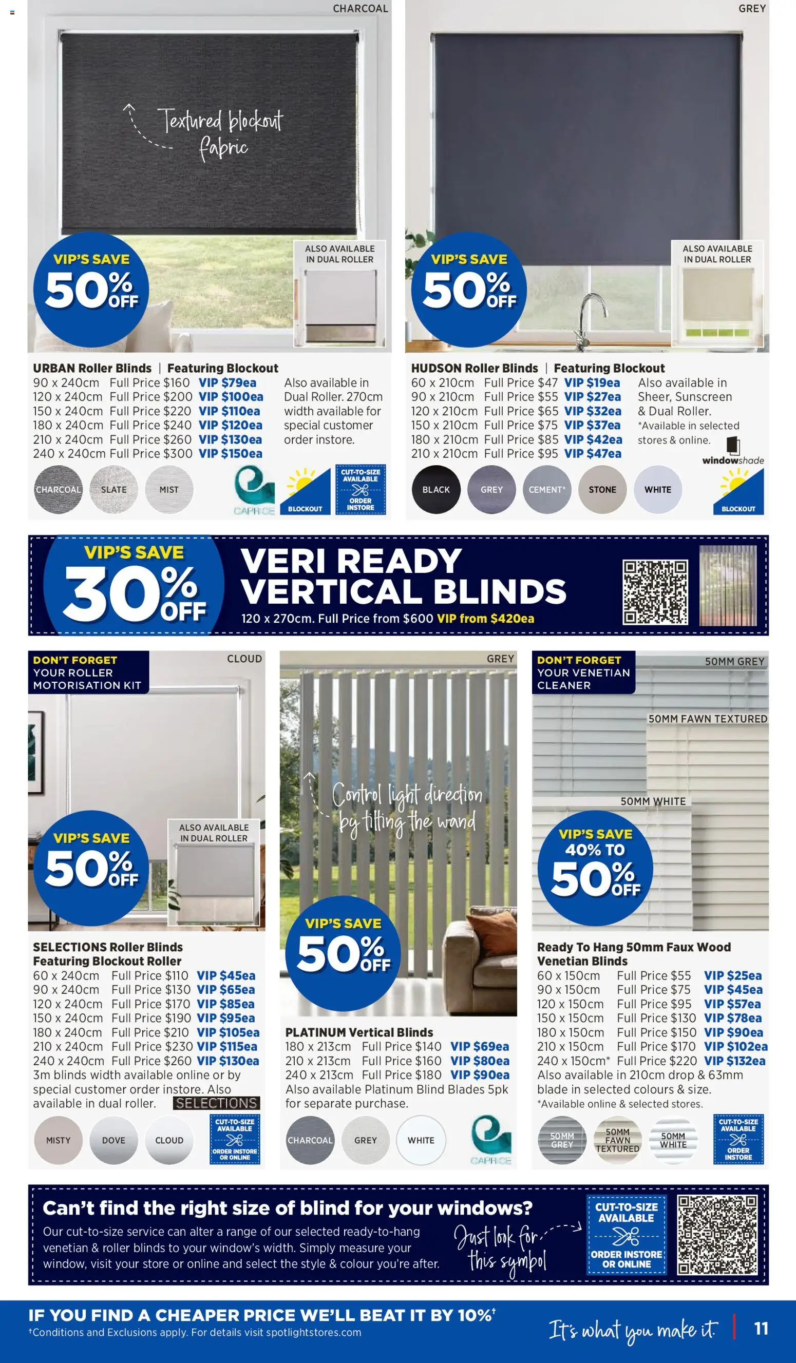 Spotlight catalogue - valid from 06/08/2026 | Page: 11 | Products: Blinds, Light, Wood, Charcoal