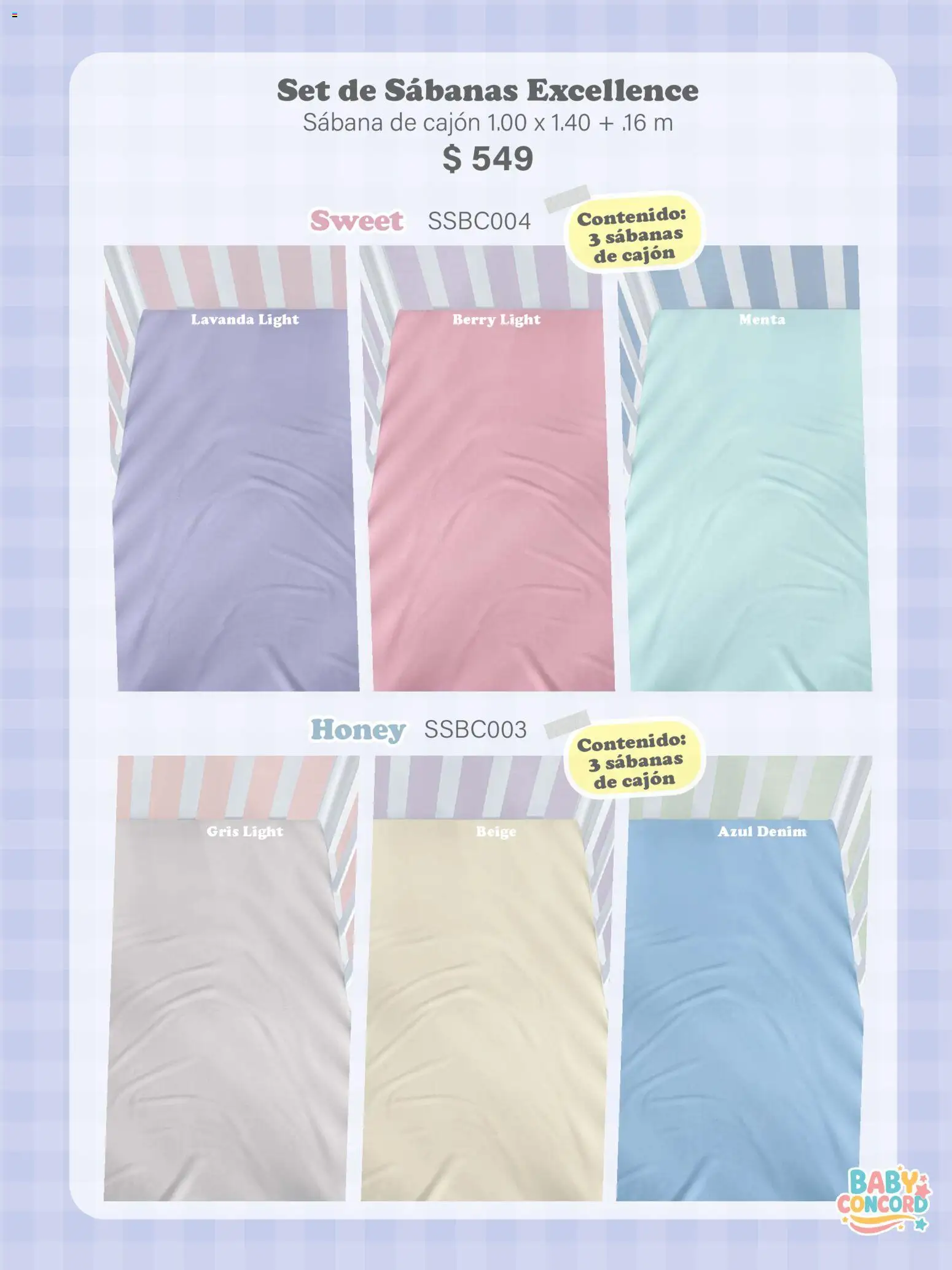 Nuevas ofertas de Colchas Concord válidas en toda la República Mexicana desde el 01/02/2026. ¡Encuentra las mejores ofertas en Colchas Concord catálogo Baby! | Página: 17 | Productos: Sabanas