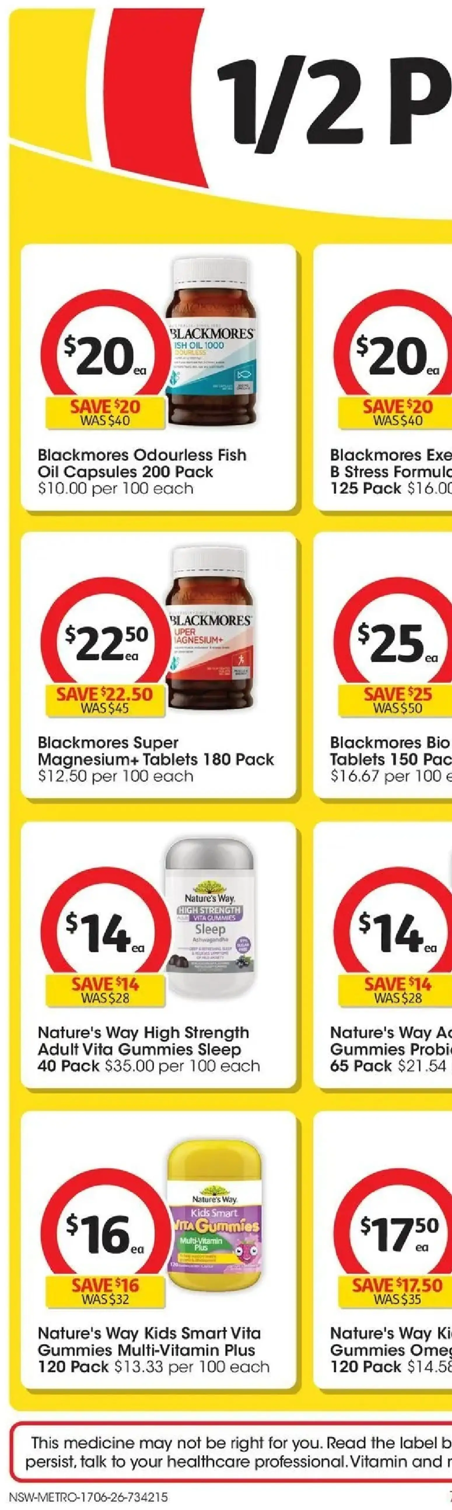 Coles catalogue - valid from 17.06.2026 | Page: 12 | Products: Oil, Fish, Multivitamin, Vitamin