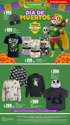 Vista previa de Bodega Aurrerá folleto Decora tu hogar esta temporada con los precios más bajos, nuevo folleto de la tienda, válido en México a partir del 17/09/2026 | Página: 6 | Productos: Sudadera, Playera, Teléfono