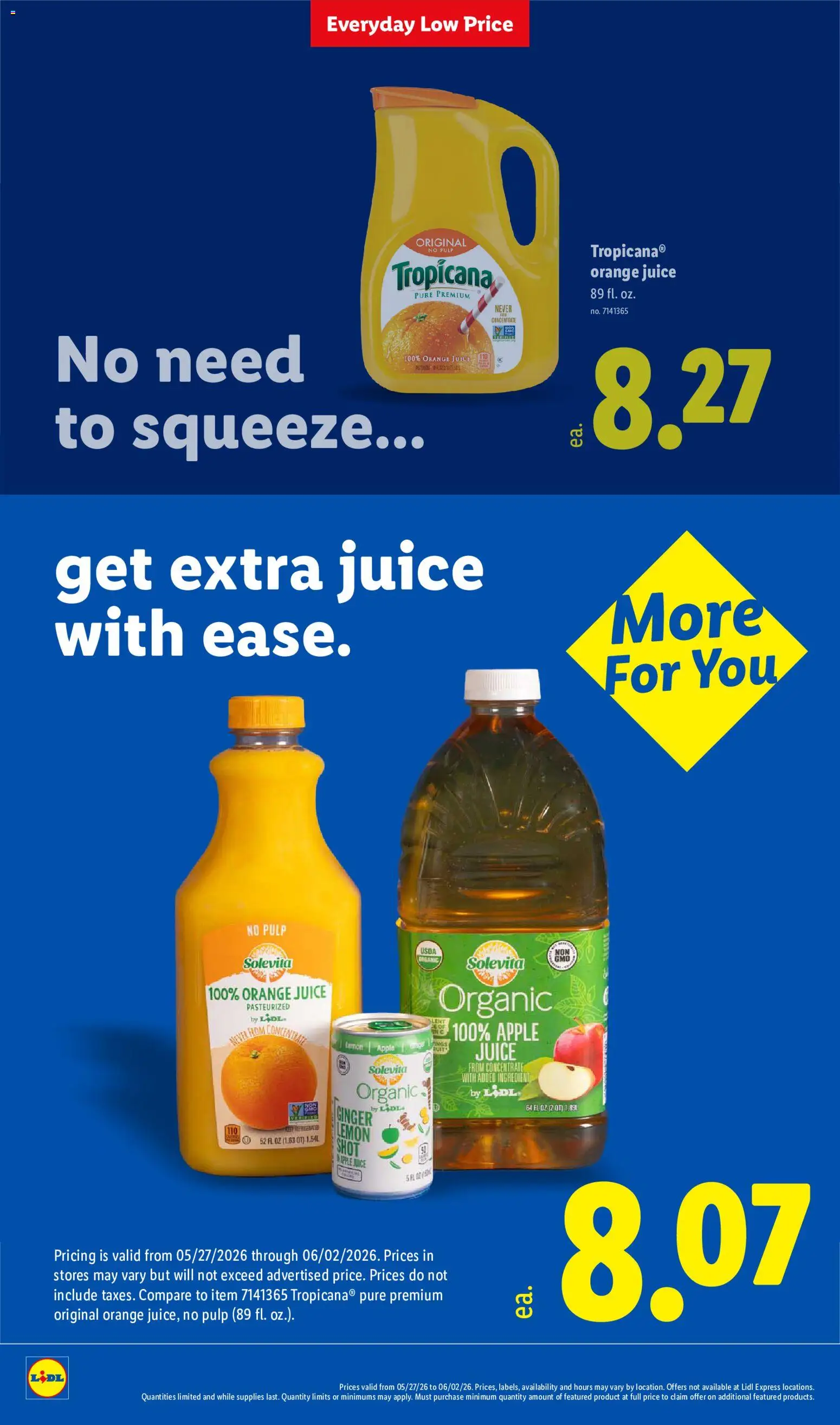 Lidl Weekly Ad - valid from 27.05.2026 | Page: 28 | Products: Juice