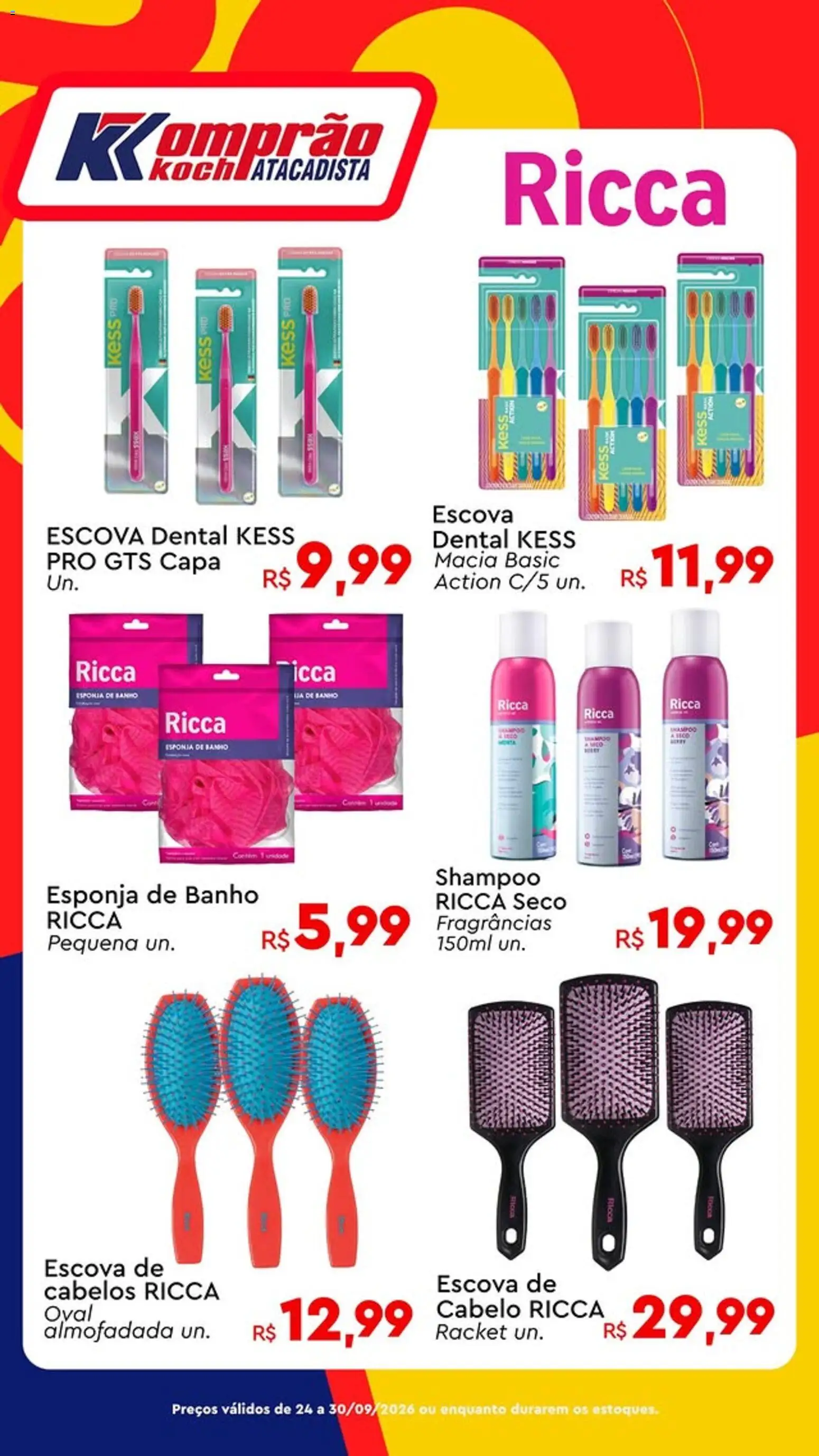 Komprao Atacadista Folheto - válido de 24/09/2026 | Página: 1 | Produtos: Shampoo, Esponja, Escova, Esponja de banho