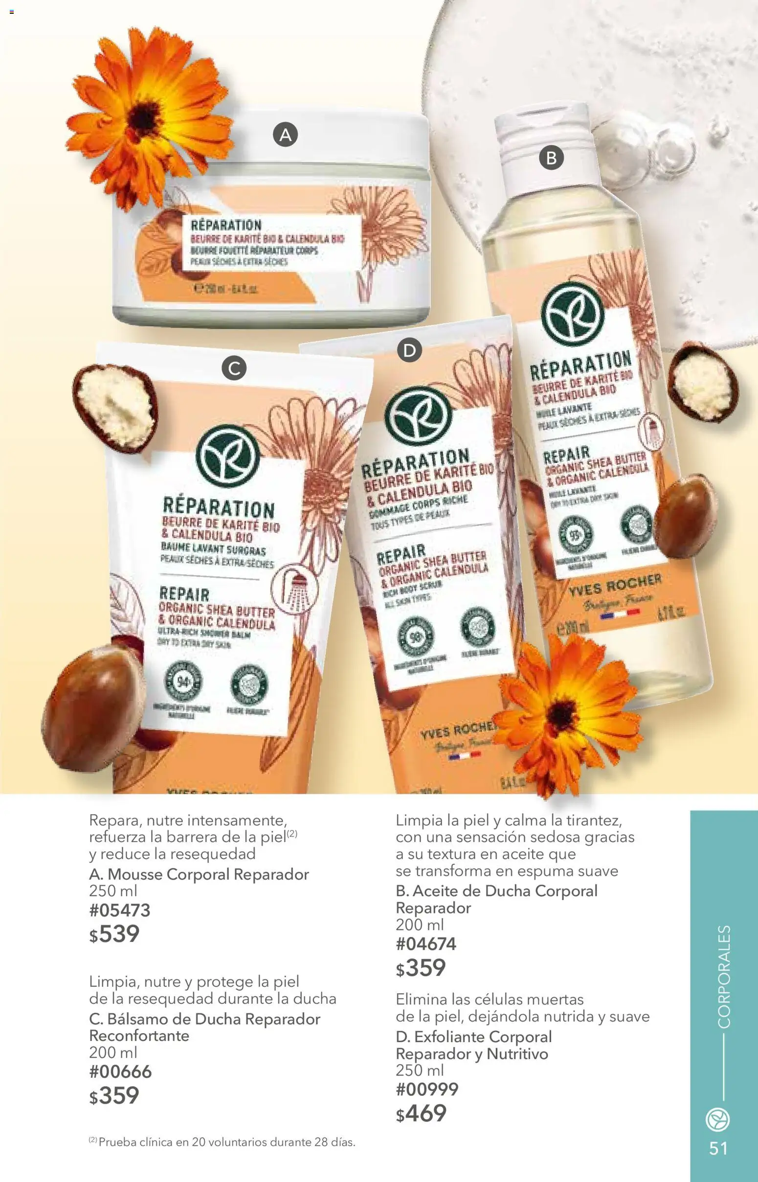 Nuevas ofertas de Yves Rocher válidas en toda la República Mexicana desde el 25/08/2026. ¡Encuentra las mejores ofertas en Yves Rocher campaña 12 2026! | Página: 51 | Productos: Exfoliante corporal, Aceite, Bálsamo, Body