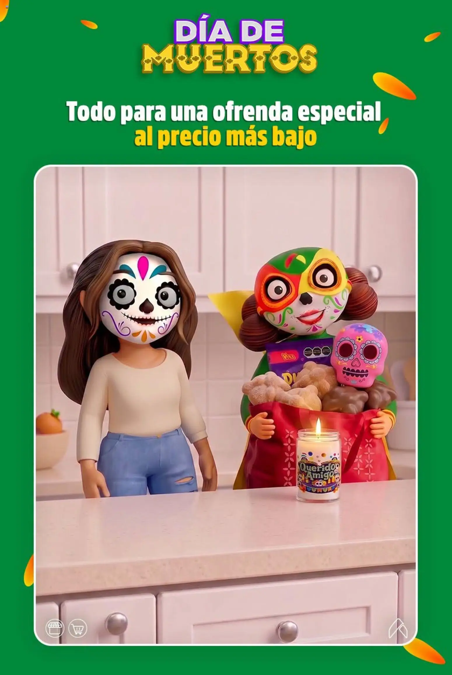 Nuevas ofertas de Bodega Aurrerá válidas en toda la República Mexicana desde el 17/09/2026. ¡Encuentra las mejores ofertas en Bodega Aurrerá folleto Día de Muertos todo para una ofrenda especial! | Página: 1