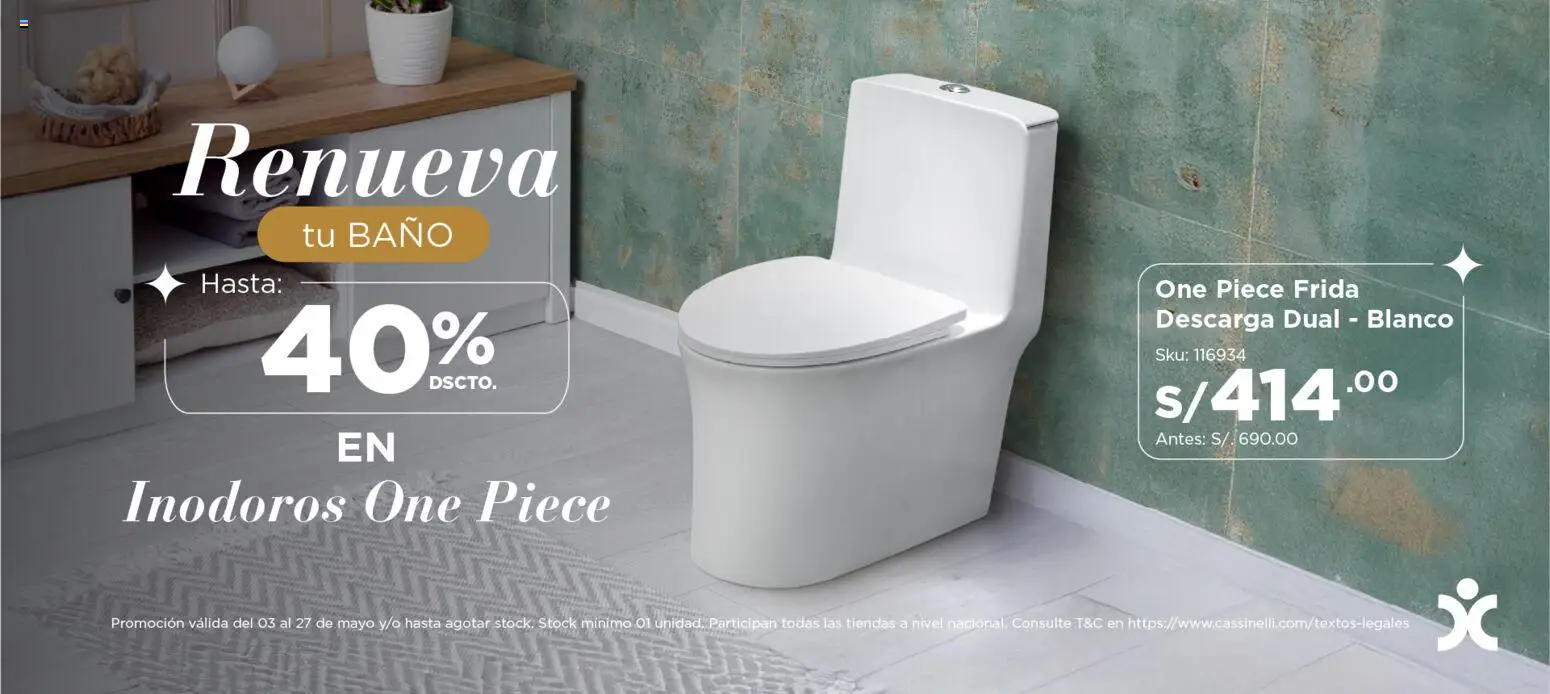Catálogo Cassinelli válido desde 03.05.2026 | Página: 2 | Productos: Baño
