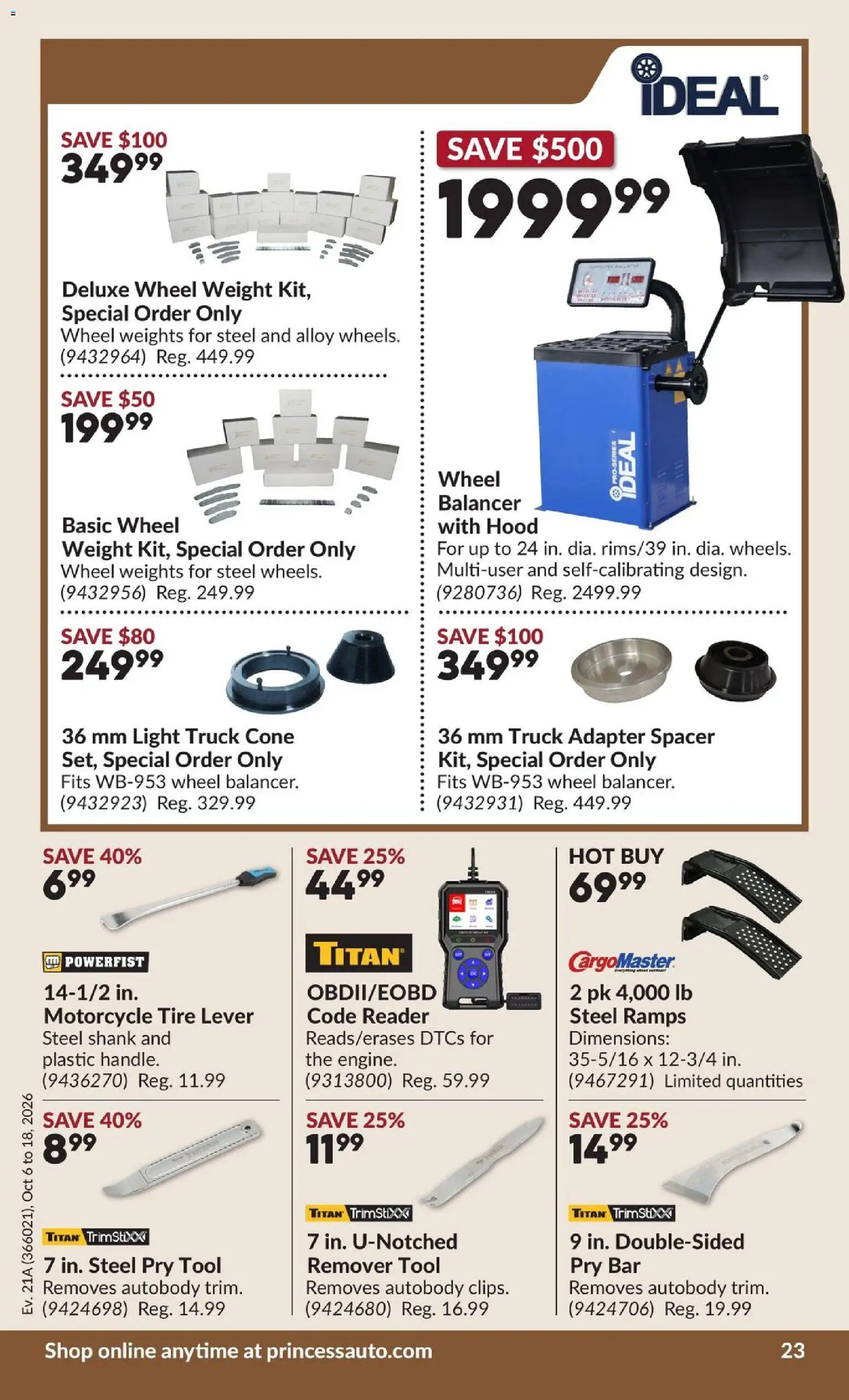 Princess Auto flyer valid from Oct 6, 2026 | Page: 28 | Products: Adapter