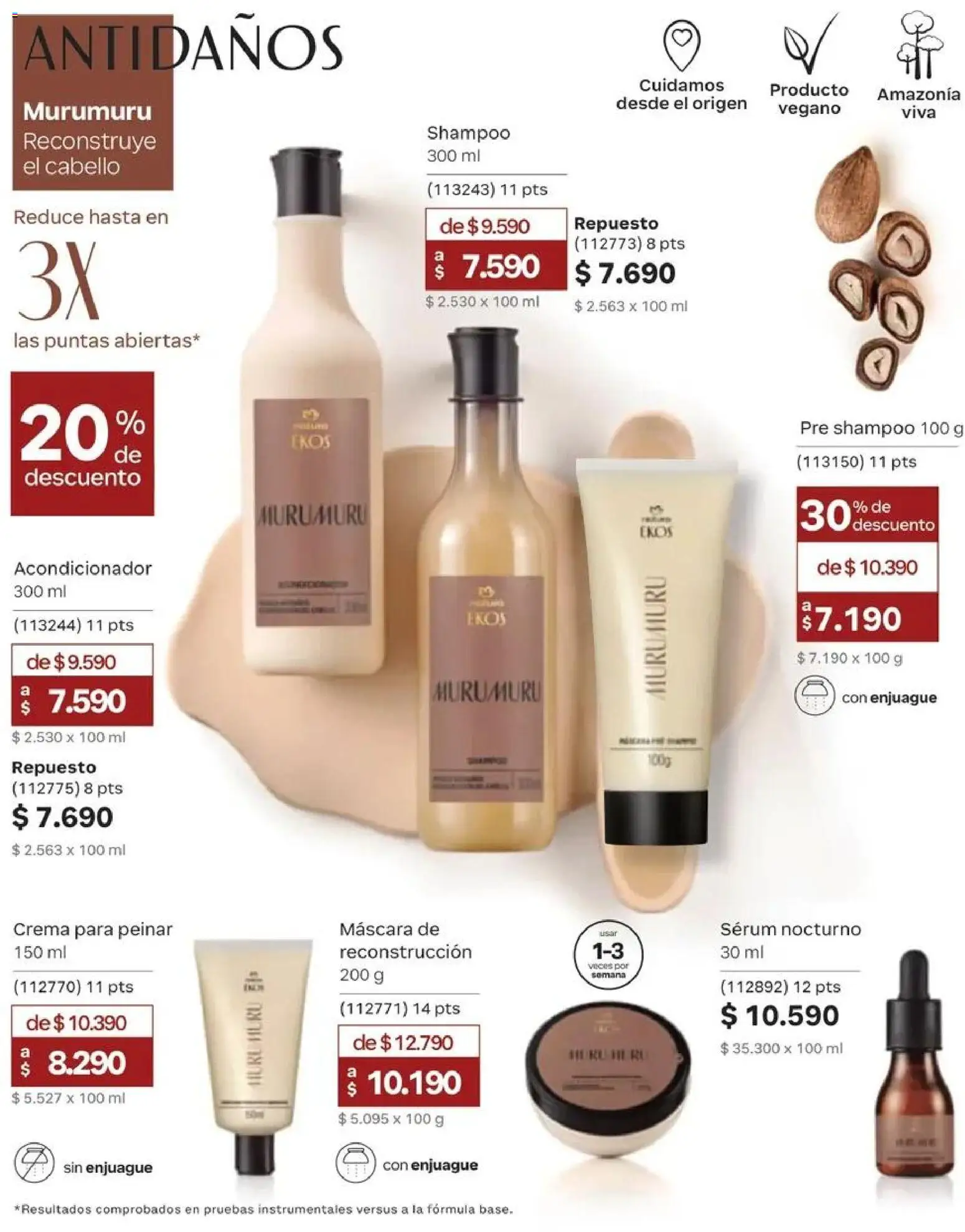 Natura catálogo │ válido desde el 31.08.2026 | Página: 114 | Productos: Máscara, Acondicionador, Shampoo, Crema