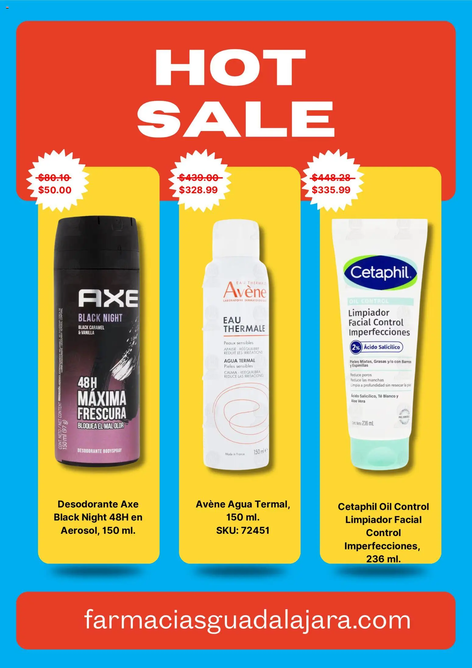 Nuevas ofertas de Farmacia Guadalajara válidas en toda la República Mexicana desde el 25.05.2026. ¡Encuentra las mejores ofertas en Farmacia Guadalajara Hot Sale! | Página: 3 | Productos: Desodorante, Agua, Limpiador facial, Té