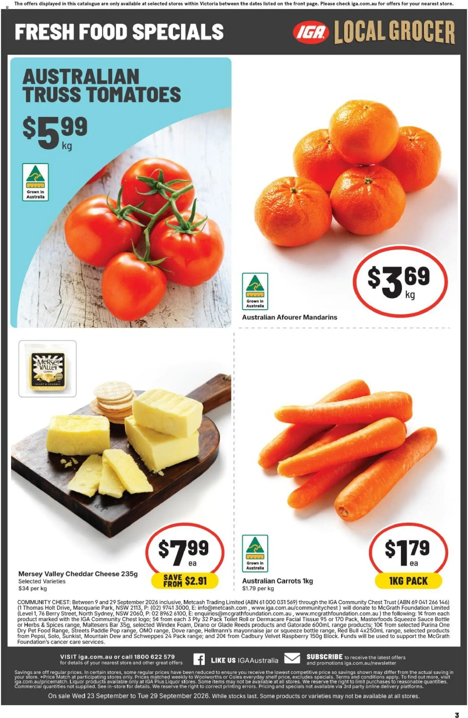 IGA catalogue - valid from 23/09/2026 | Page: 8 | Products: Food, Chicken, Aloe vera, Tissues
