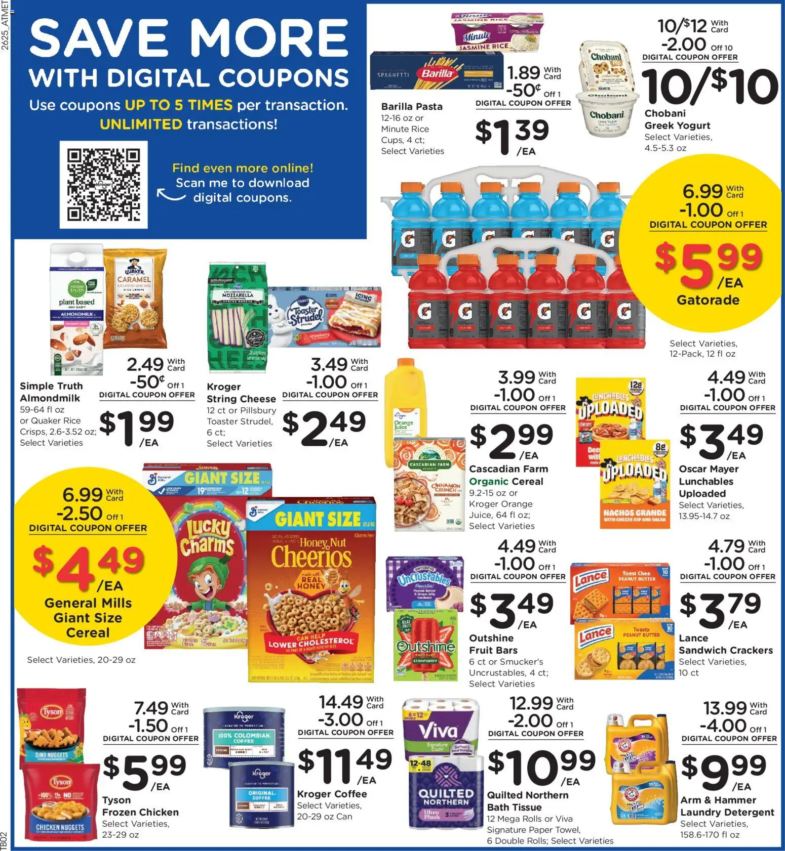 Kroger Weekly Ad - valid from 07/22/2026 | Page: 5 | Products: Hammer, Yogurt, Coffee, Detergent
