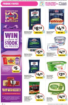 Preview of IGA catalogue Northbridge - valid from 16/09/2026 | Page: 25 | Products: Cream, Parmesan Cheese, Fridge, Grated cheese