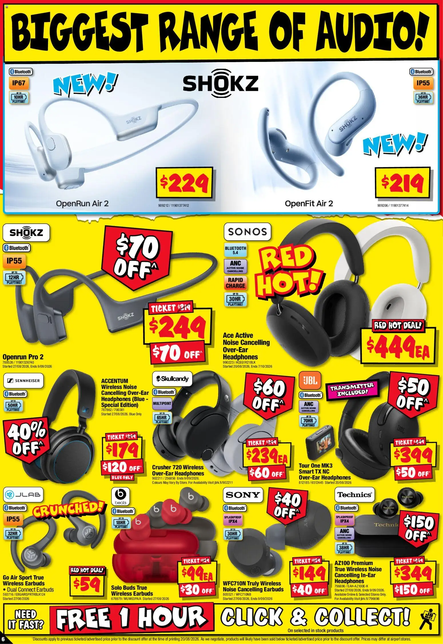 JB Hi-Fi catalogue - valid from 03/09/2026 | Page: 6 | Products: Audio, Headphones