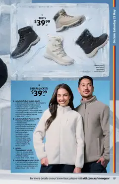 Preview of Aldi Snow Gear - valid from 12.05.2026 | Page: 17 | Products: Jacket, Pants, Boots, Belt