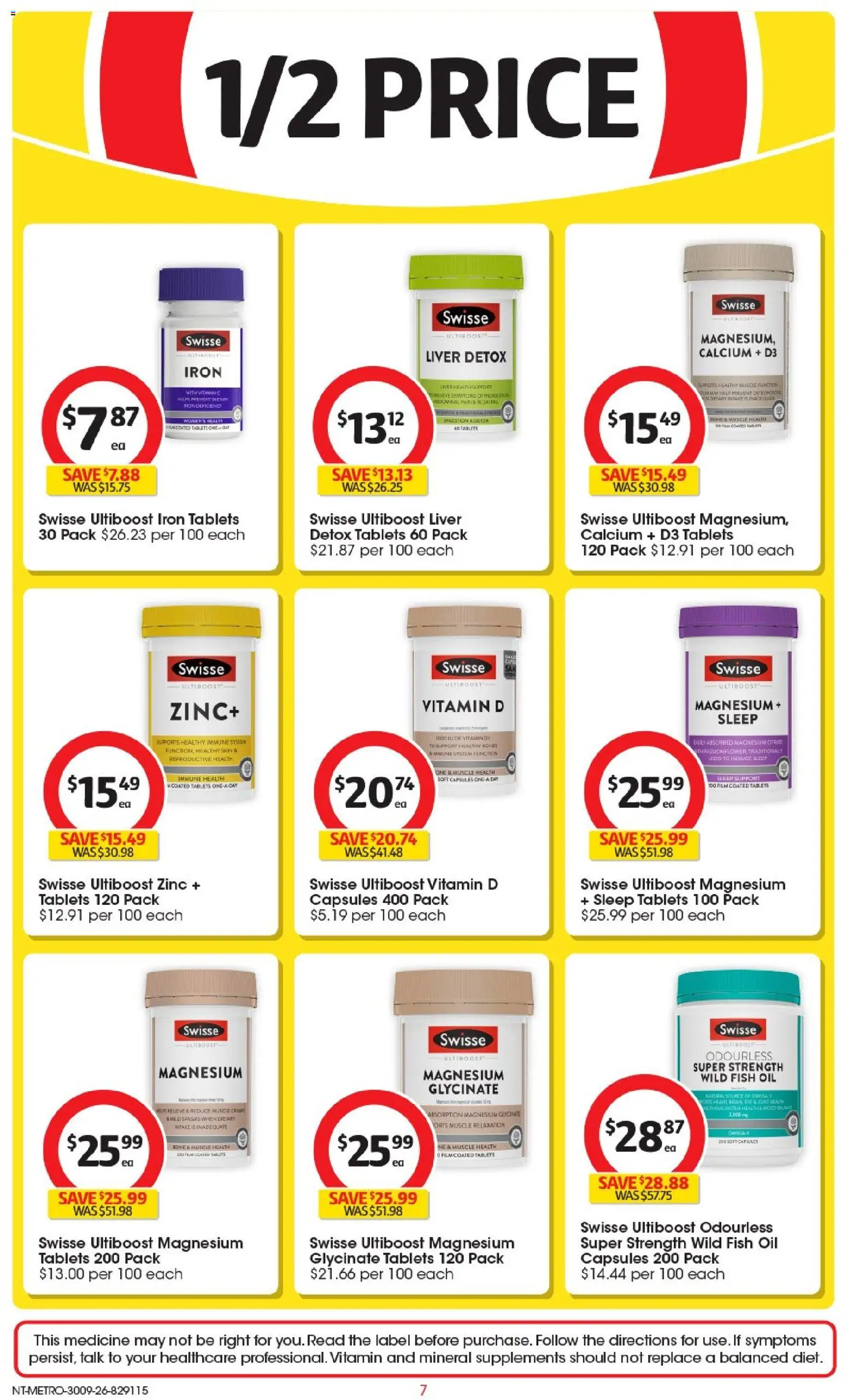 Coles catalogue - valid from 30/09/2026 | Page: 7 | Products: Liver, Fish, Iron, Tablets