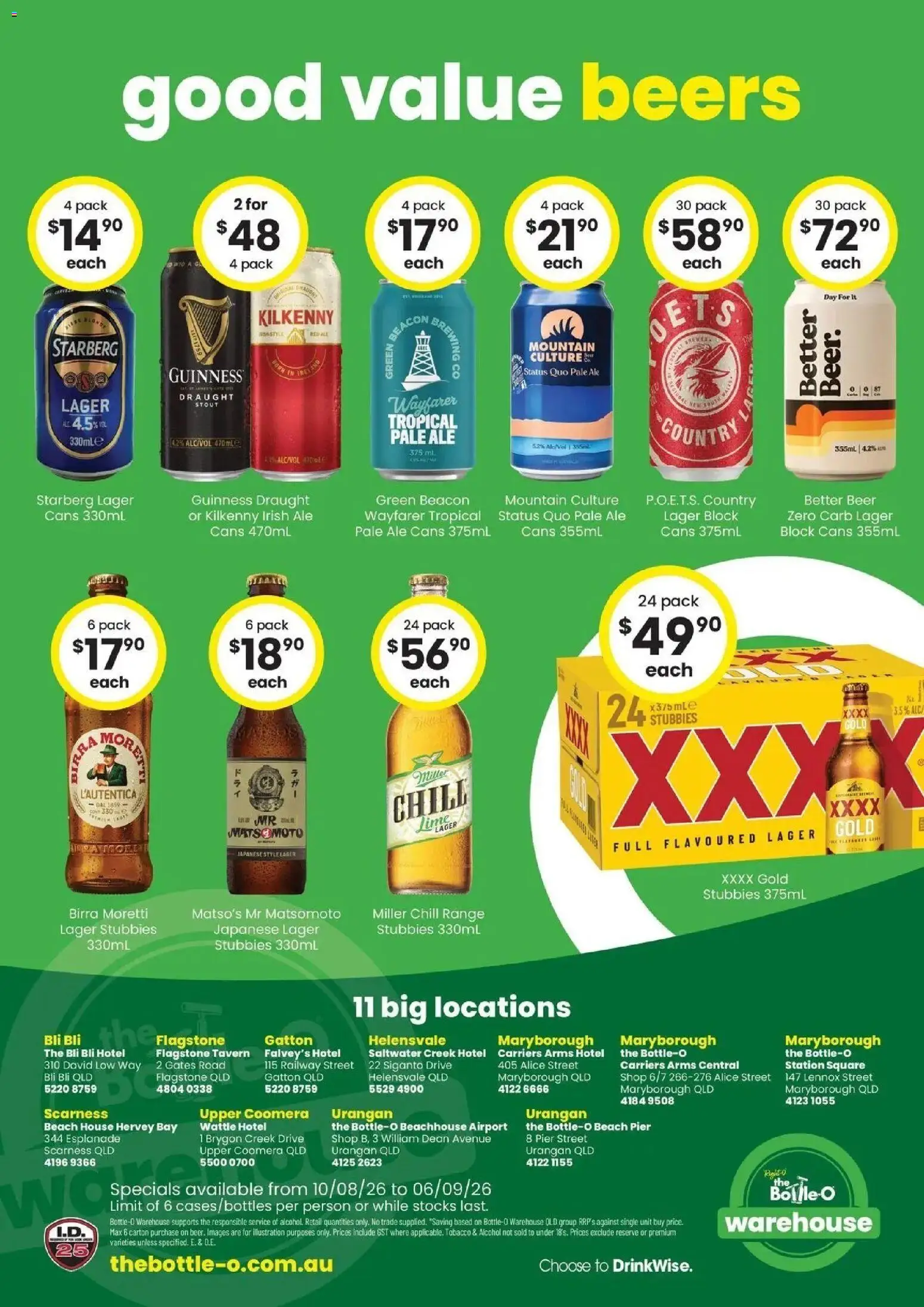 The Bottle-O - Good Value Booze, For Good Value People. QLD 10/08 - 10/08/2026 > weekly / monthly specials | Page: 6 | Products: Alcohol, Beer