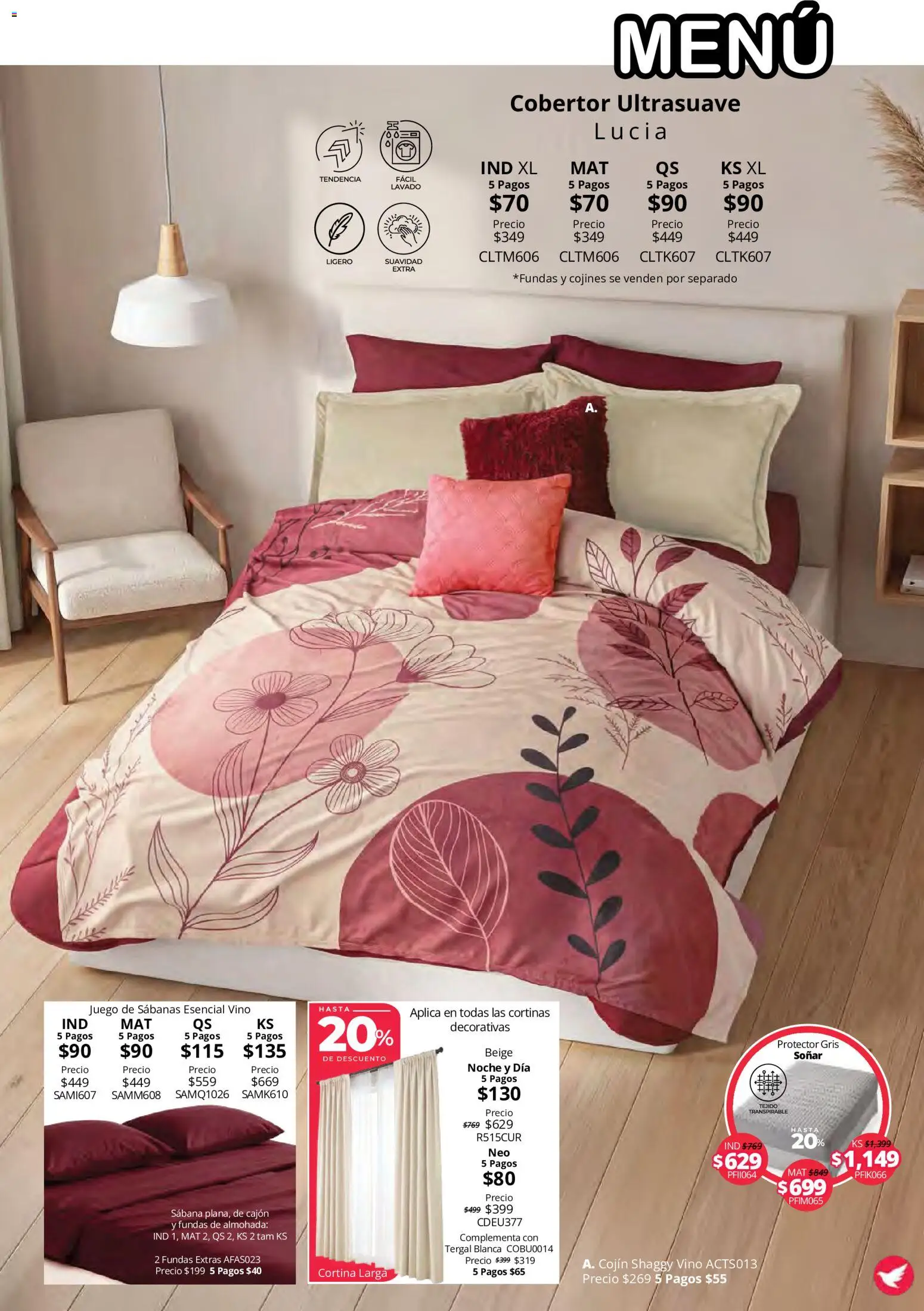 Nuevas ofertas de Colchas Concord válidas en toda la República Mexicana desde el 15/10/2026. ¡Encuentra las mejores ofertas en Colchas Concord catálogo Colección Cobertor Calor de Hogar! | Página: 99