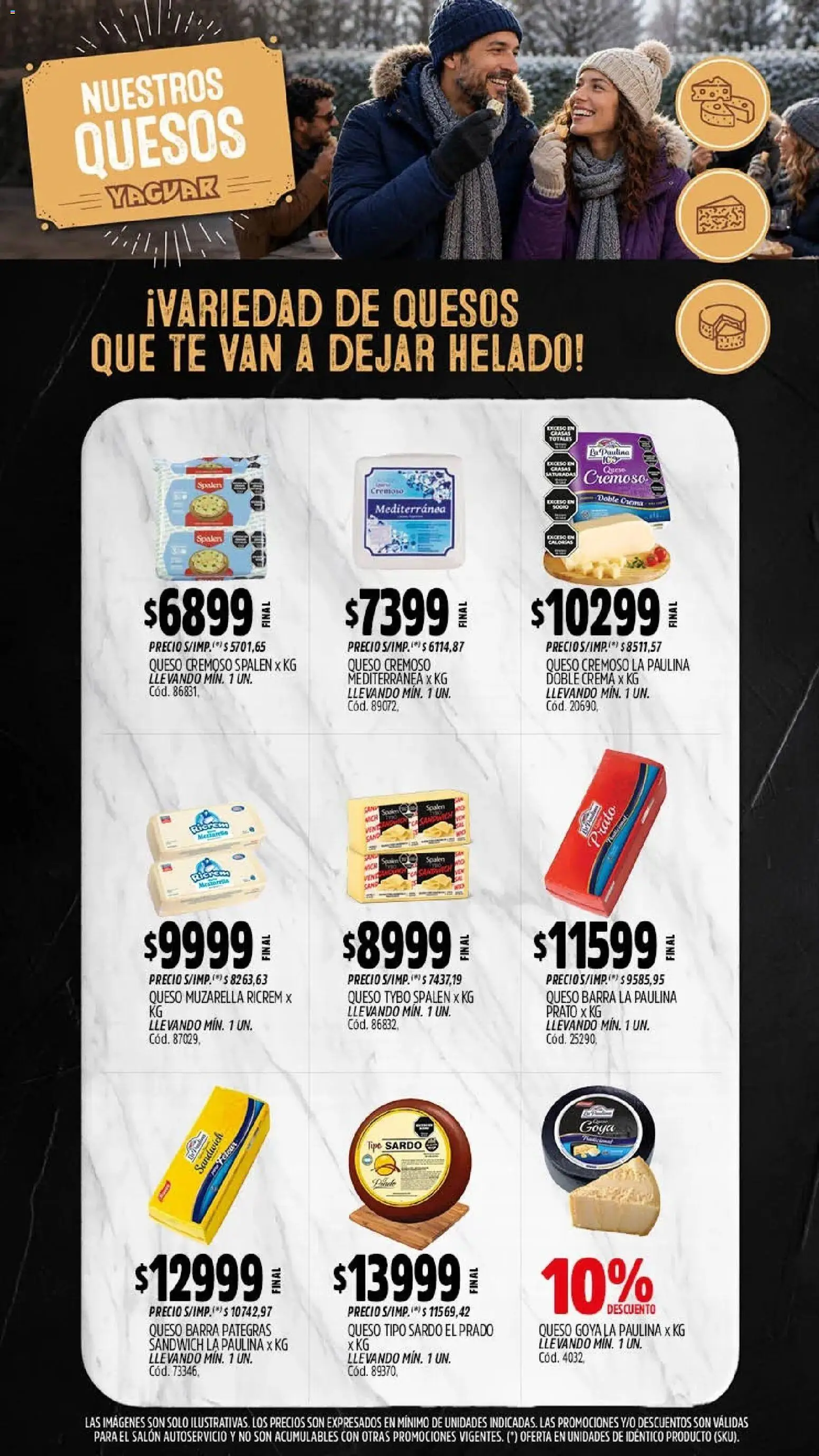 Yaguar - Oferta Semanal Trelew │ válido desde el 27/07/2026 | Página: 9 | Productos: Helado, Queso, Té, Crema