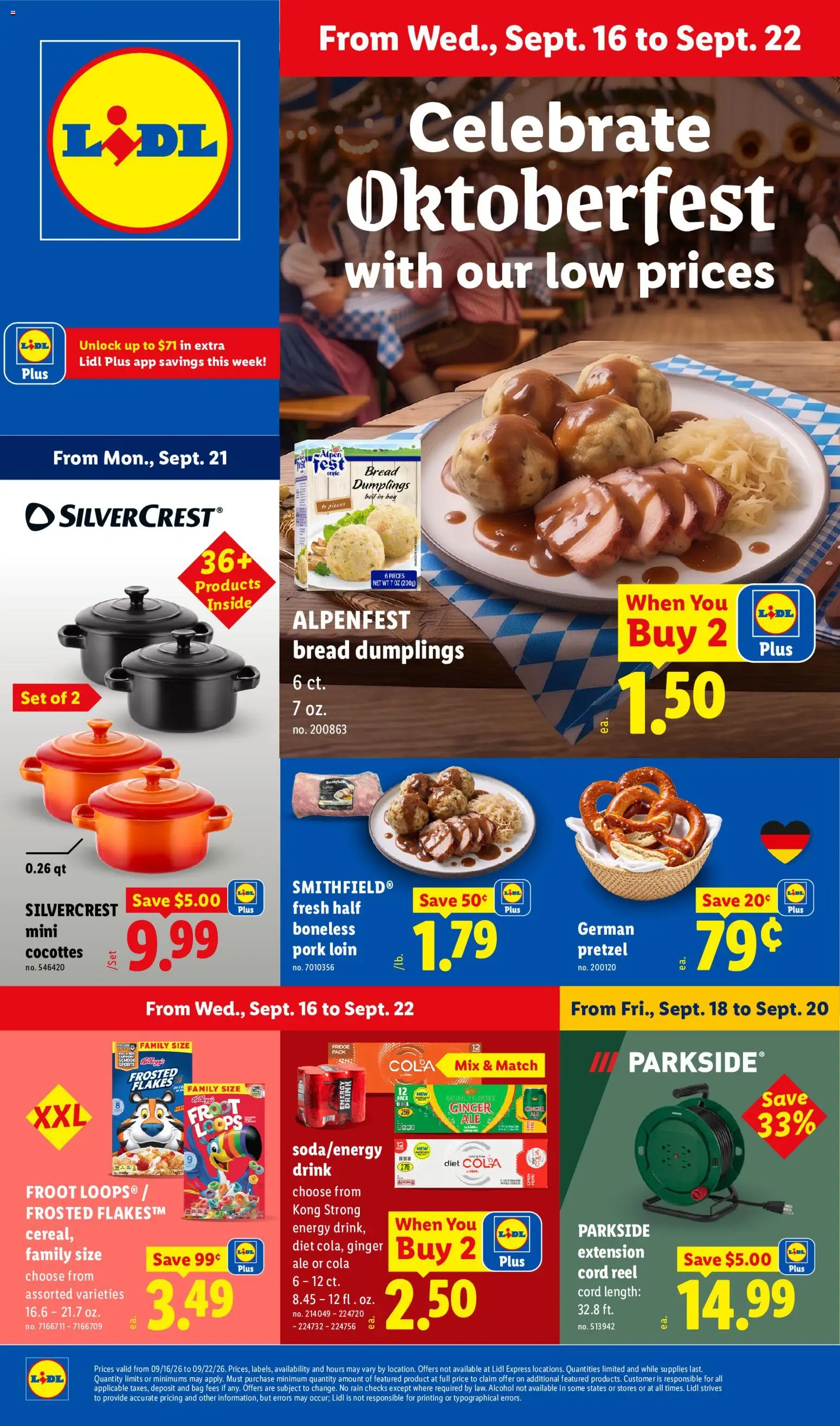 Lidl Wednesday, September 16 Top Hampers