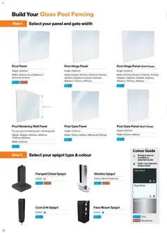 Preview of Bunnings Warehouse - Protectoral Aluminium and Glass Fencing Brochure - valid from 22.09.2025 | Page: 12 | Products: Desk, Mirror, Gate, Polish