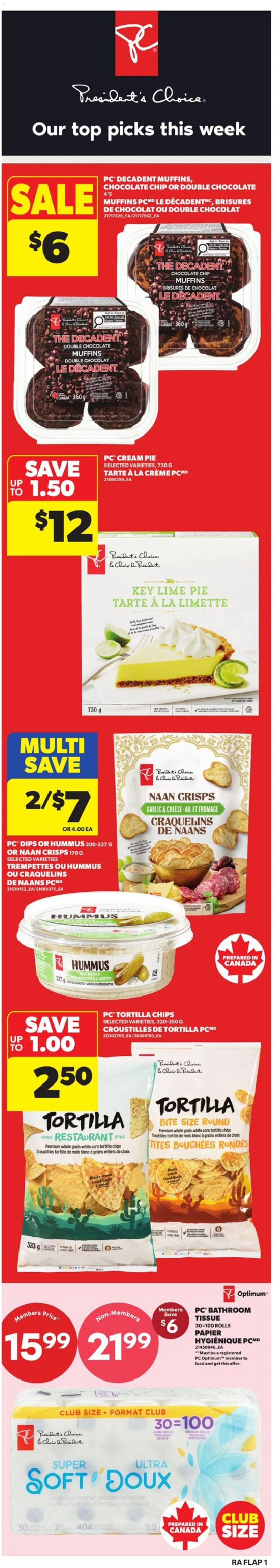 Atlantic Superstore flyer valid from 11.06.2026 | Page: 1 | Products: Chips, Cream, PC, Chocolate