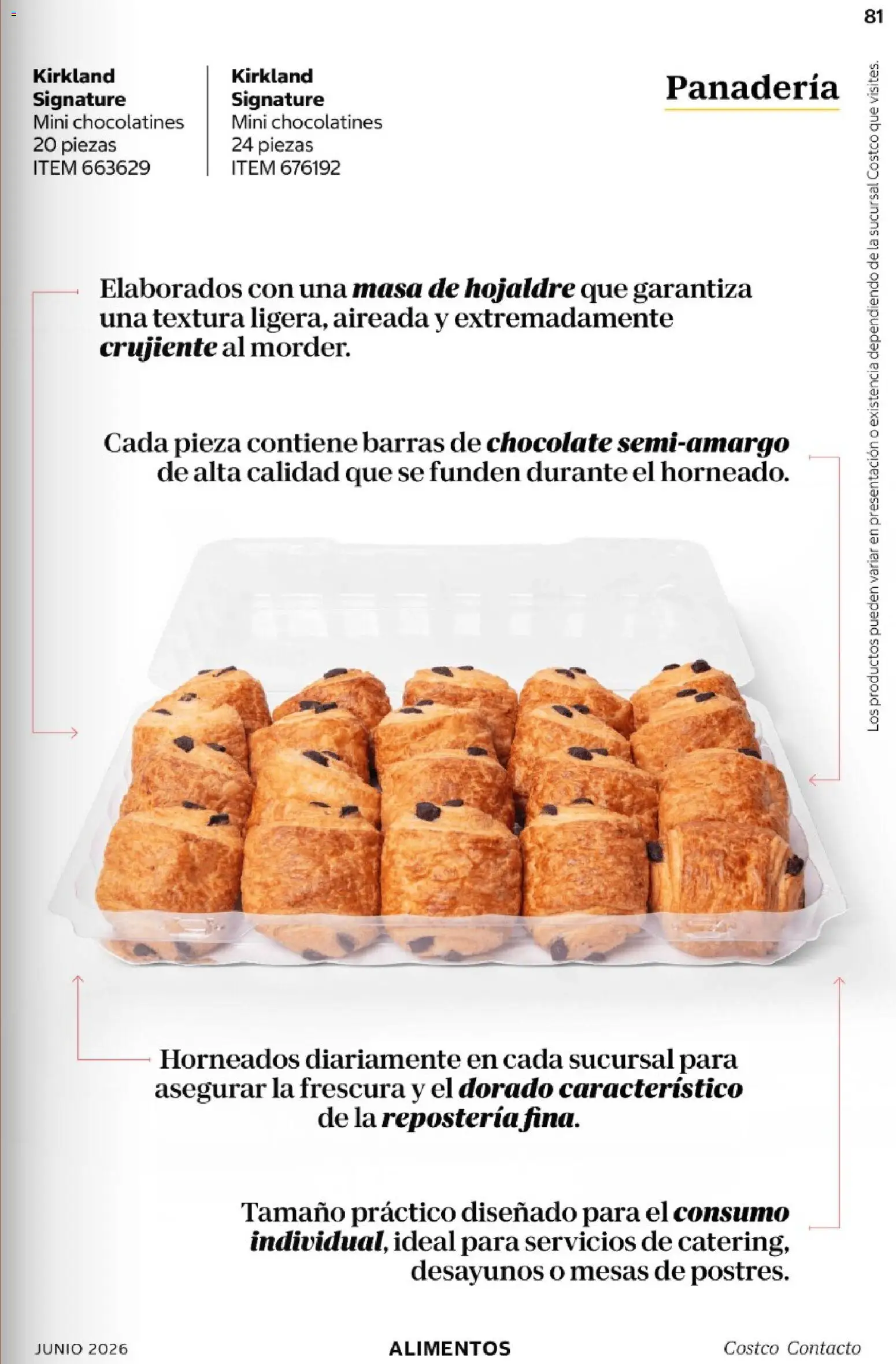 Nuevas ofertas de Costco válidas en toda la República Mexicana desde el 01.06.2026. ¡Encuentra las mejores ofertas en Costco Revista Junio 2026! | Página: 81 | Productos: Chocolate, Panadería
