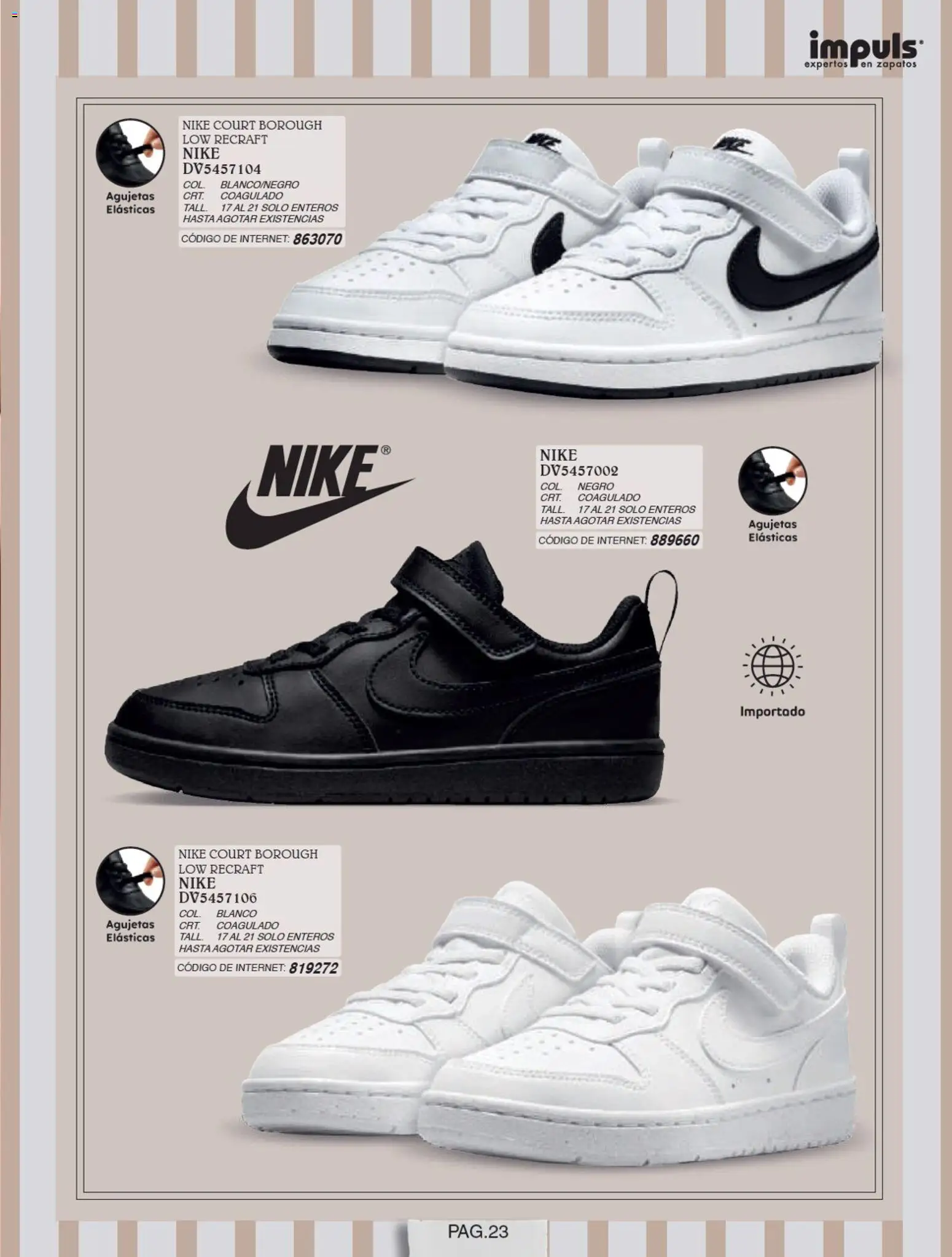 Nuevas ofertas de Impuls válidas en toda la República Mexicana desde el 01/07/2026. ¡Encuentra las mejores ofertas en Impuls catálogo Niña! | Página: 25 | Productos: Zapatos
