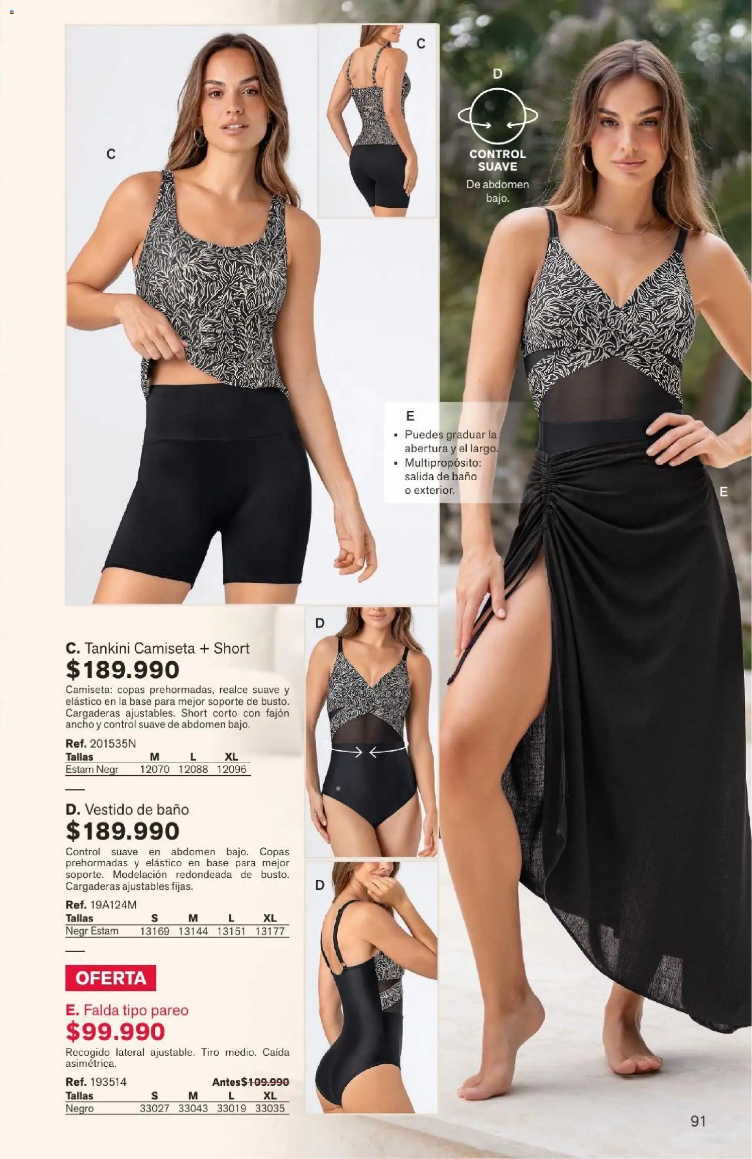 Leonisa revista - valida desde el 04/08/2026 | Página: 91 | Productos: Camiseta, Baño, Vestido, Pareo