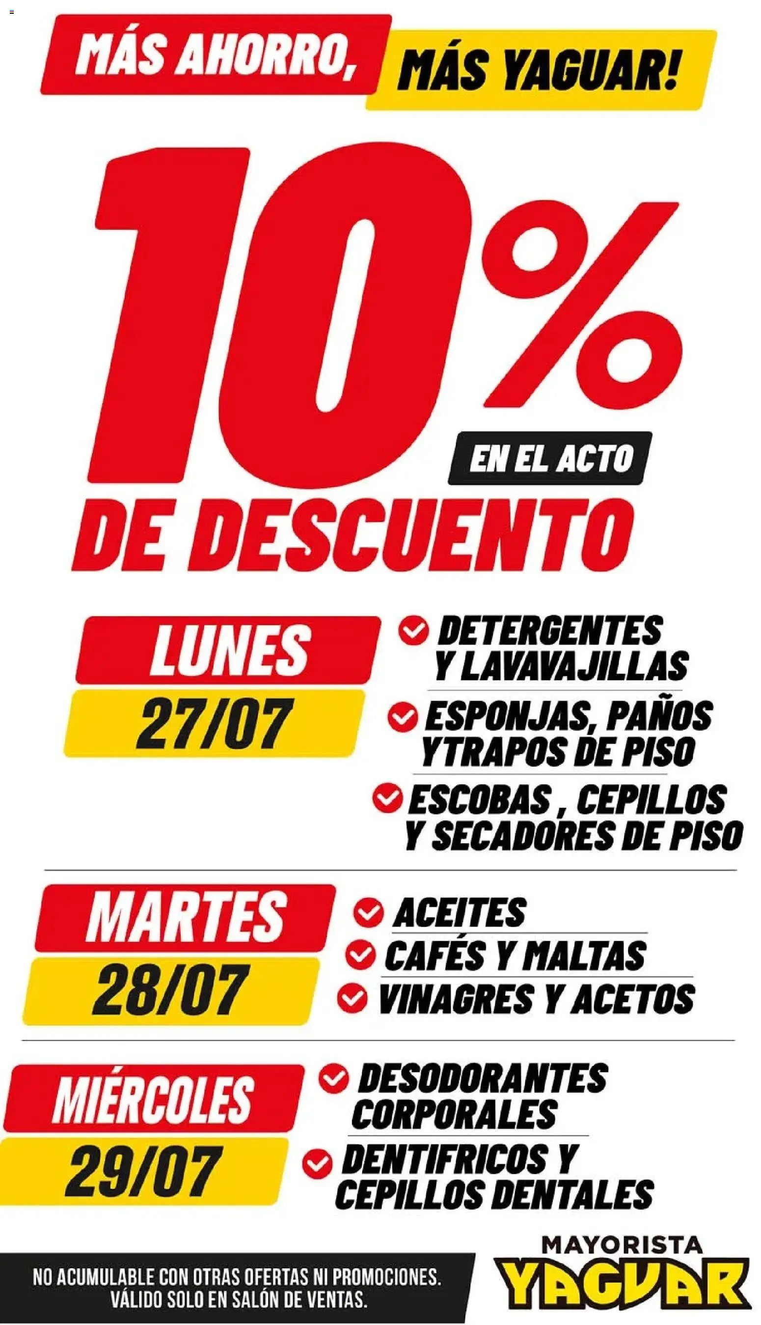 Yaguar - Oferta Semanal Jujuy │ válido desde el 27/07/2026 | Página: 3 | Productos: Lavavajillas