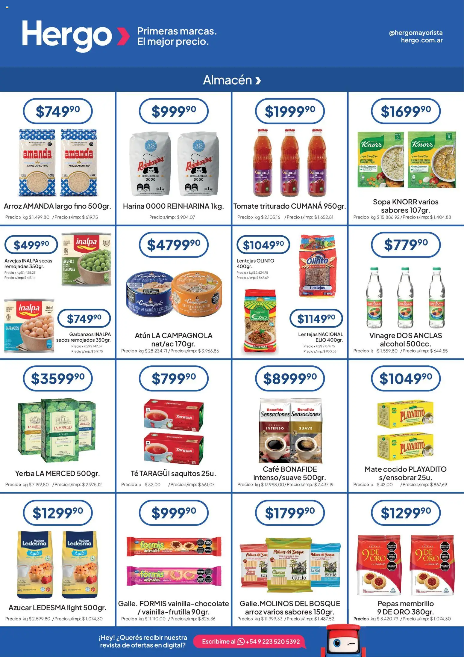 Hergo catálogo │ válido desde el 12/08/2026 | Página: 2 | Productos: Sal, Sopa, Alcohol, Arroz