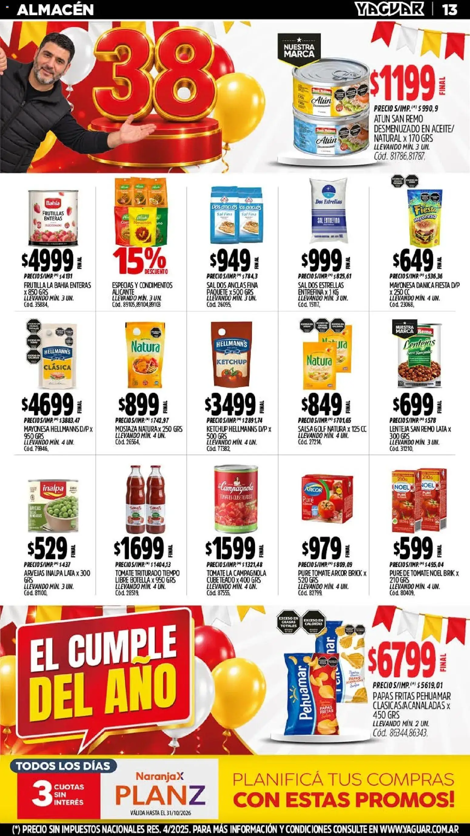 Yaguar - Oferta Semanal Neuquen │ válido desde el 19/10/2026 | Página: 14