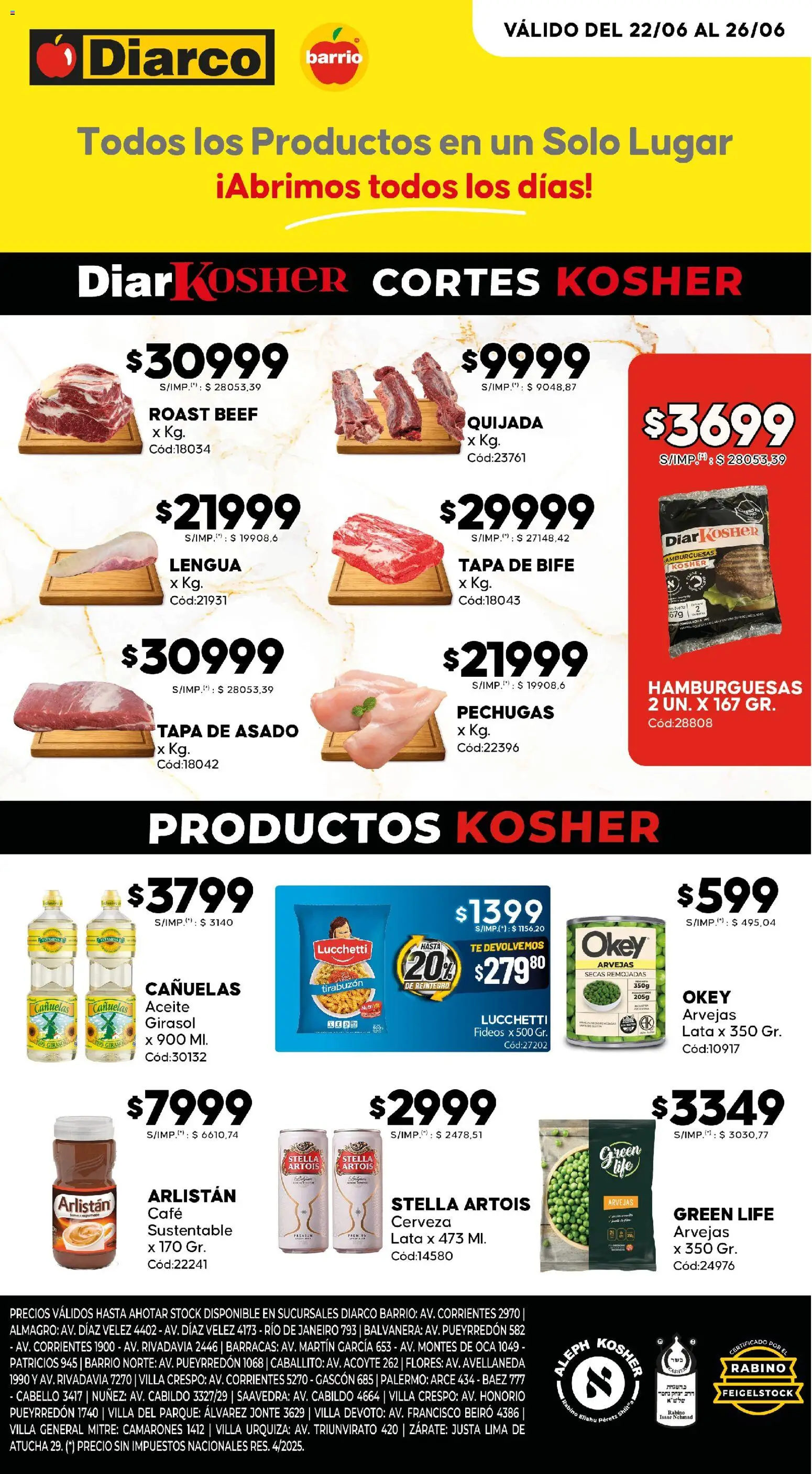 Diarco - Ofertas Kosher │ válido desde el 22/06/2026 | Página: 1