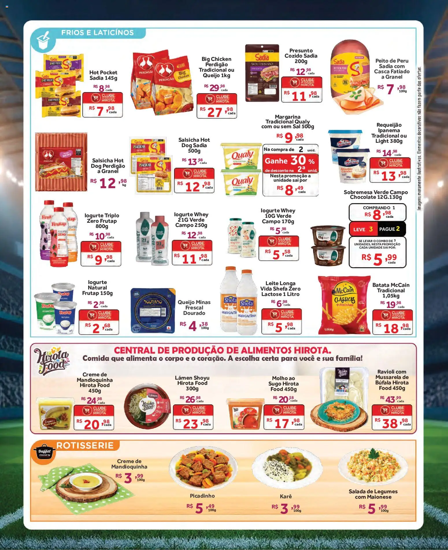 Hirota Food Folheto - válido de 27.05.2026 | Página: 2 | Produtos: Peito de peru, Batata, Requeijão, Mussarela