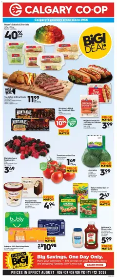 Preview of Calgary Co-op weekly flyer / circulaire from shop Calgary Co-op valid from Aug 6, 2026