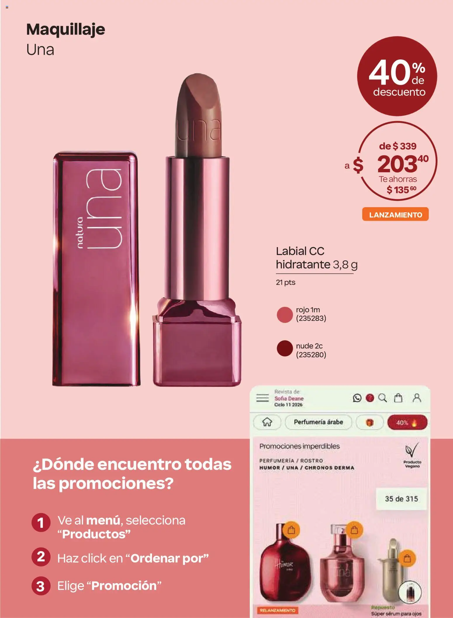 Nuevas ofertas de Natura válidas en toda la República Mexicana desde el 07/11/2026. ¡Encuentra las mejores ofertas en Natura campaña 17 2026! | Página: 48