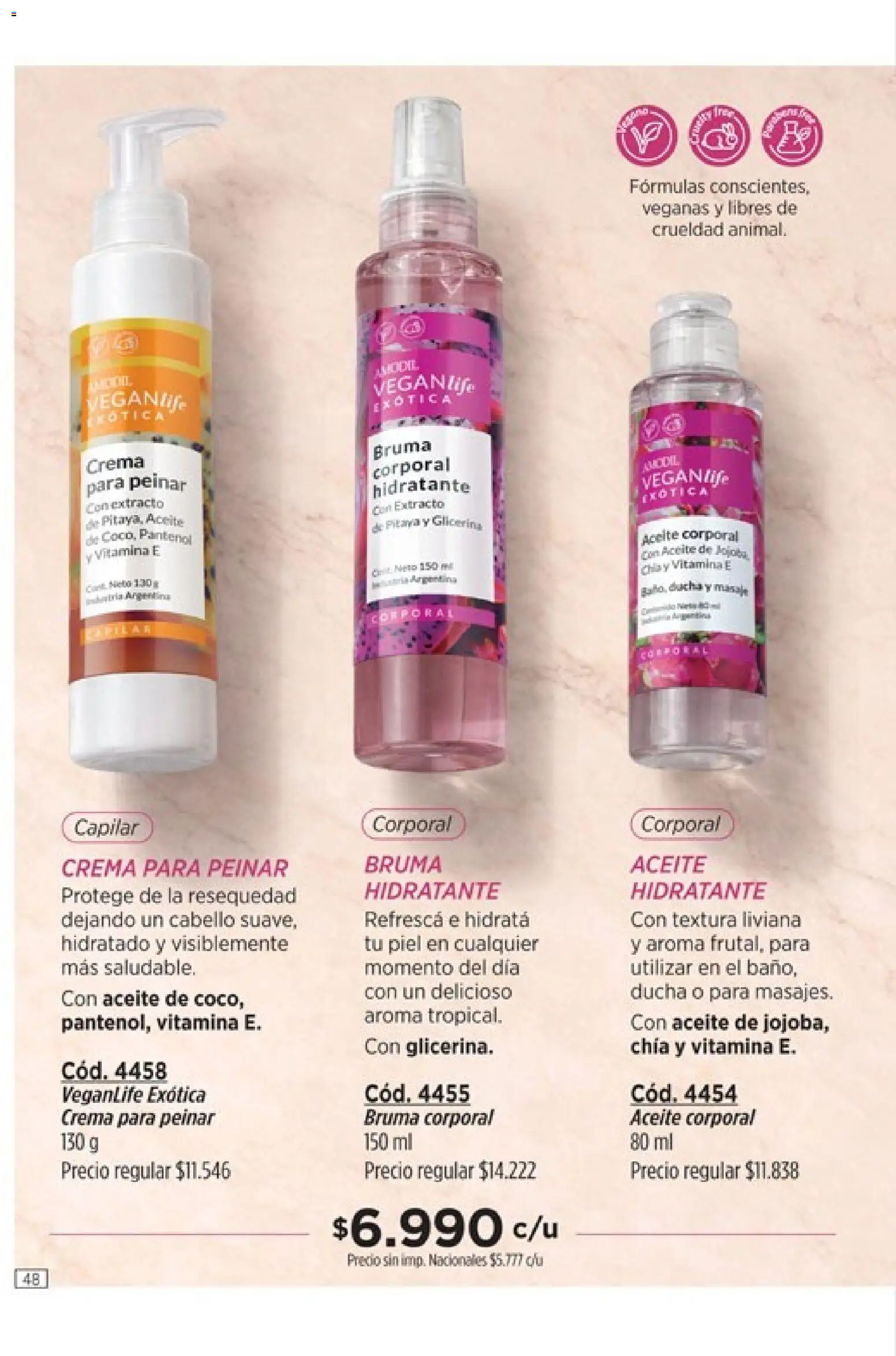 Catálogo Amodil Campaña 9 │ válido desde el 05.05.2026 | Página: 48 | Productos: Ducha, Aceite, Bruma, Crema