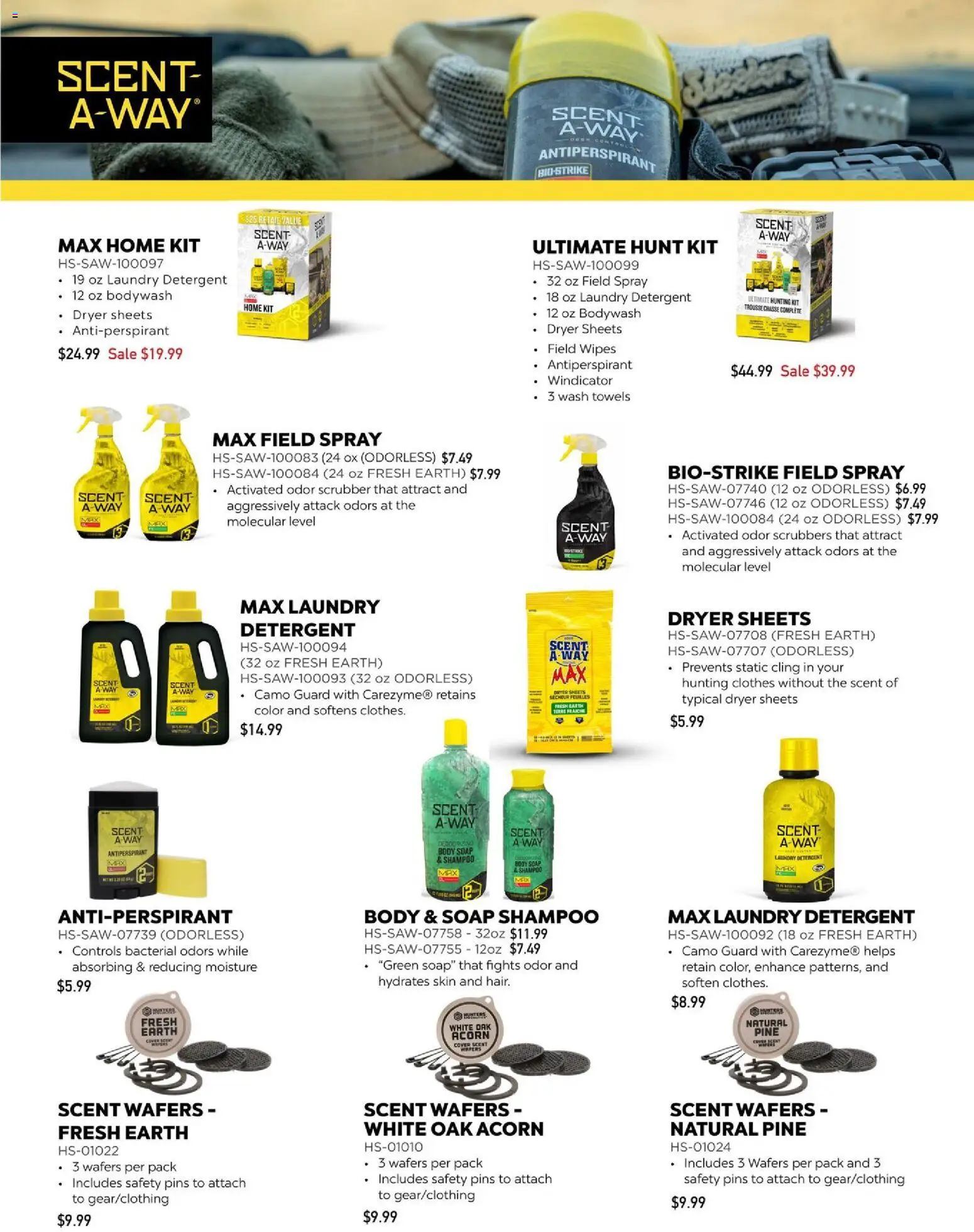Dunham's Sports Hunting Accessories Guide - valid from 08/20/2026 | Page: 20 | Products: Shampoo, Detergent, Wafers, Clothes