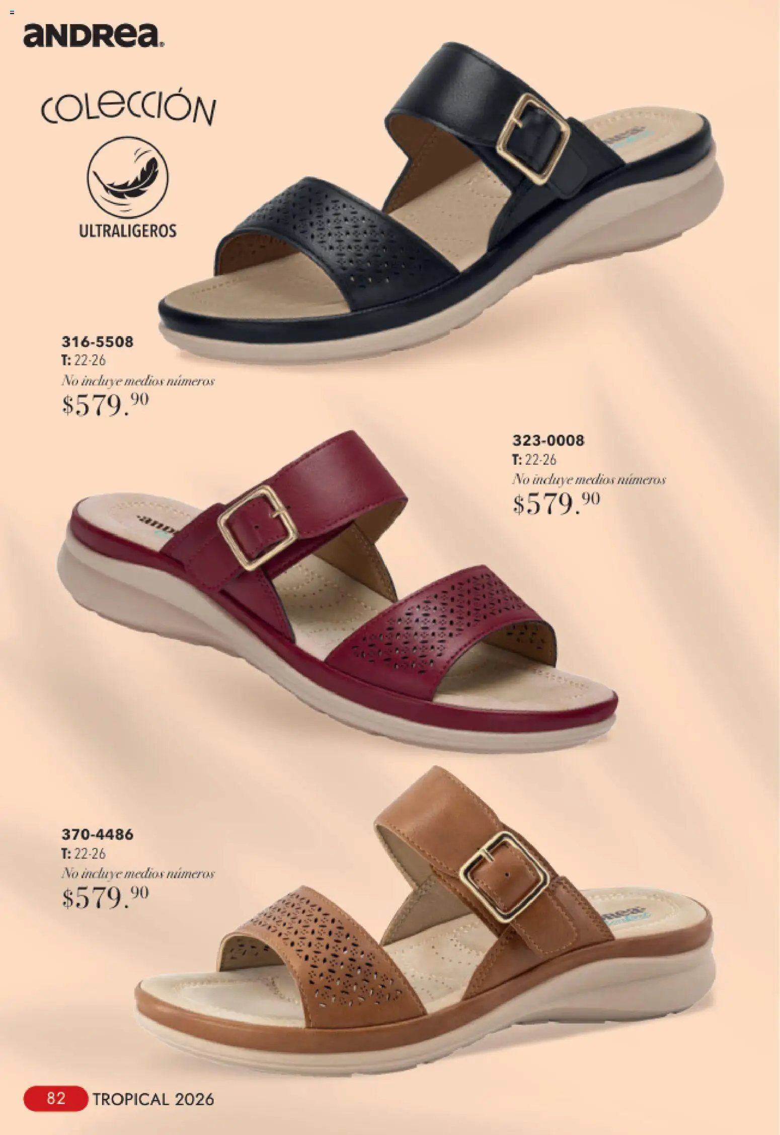 Nuevas ofertas de Andrea válidas en toda la República Mexicana desde el 23/08/2026. ¡Encuentra las mejores ofertas en Andrea catálogo Tropical! | Página: 82