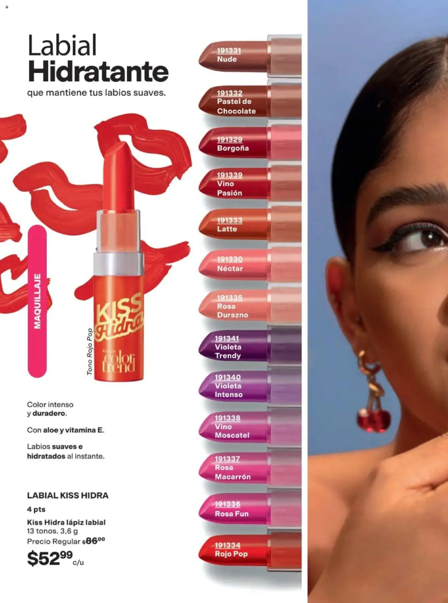 Nuevas ofertas de AVON válidas en toda la República Mexicana desde el 02.04.2026. ¡Encuentra las mejores ofertas en AVON campaña 6 2026! | Página: 106 | Productos: Pastel, Vino, Maquillaje, Lápiz labial