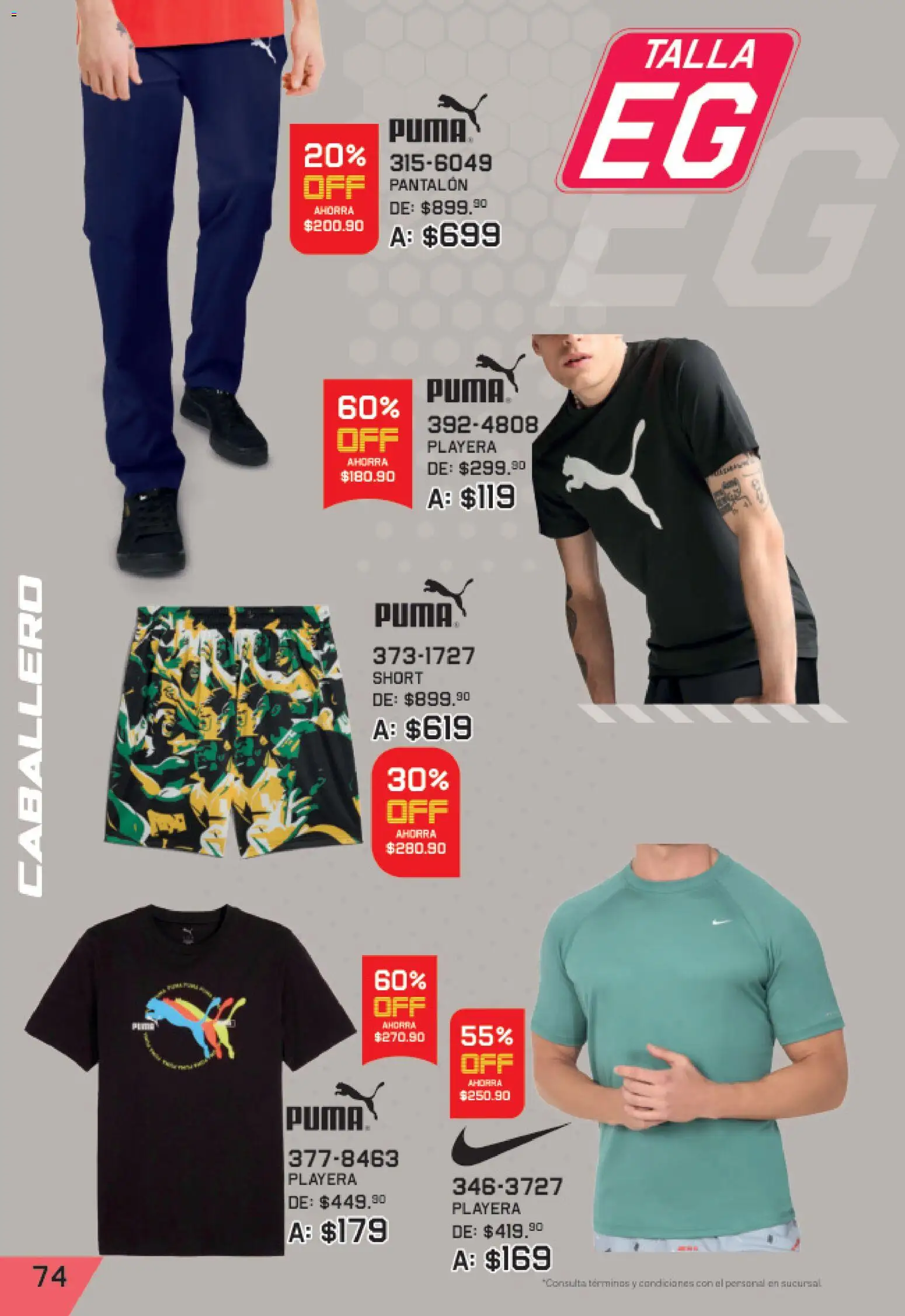 Nuevas ofertas de Andrea válidas en toda la República Mexicana desde el 27/09/2026. ¡Encuentra las mejores ofertas en Andrea catálogo Lo mejor de marcas! | Página: 74 | Productos: Playera, Short