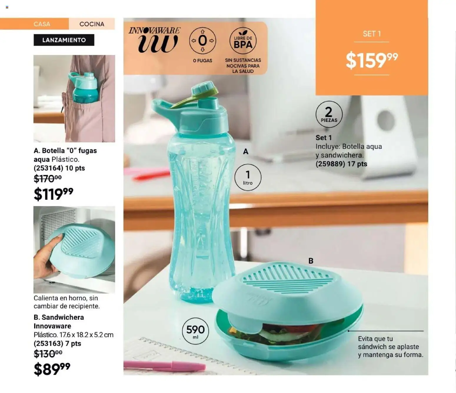 Nuevas ofertas de AVON válidas en toda la República Mexicana desde el 31/07/2026. ¡Encuentra las mejores ofertas en AVON Casa & Estilo 12 2026! | Página: 10 | Productos: Sandwichera, Cocina, Botella