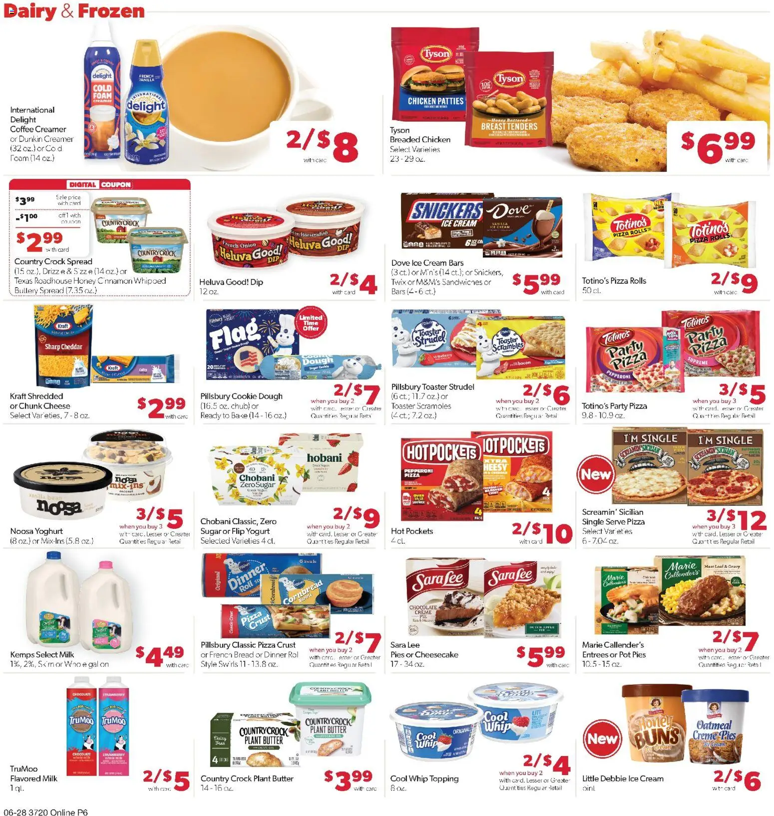 Family Fare Weekly Ad - valid from 06/28/2026 | Page: 12 | Products: Cheese, Oil, Chocolate, Cream